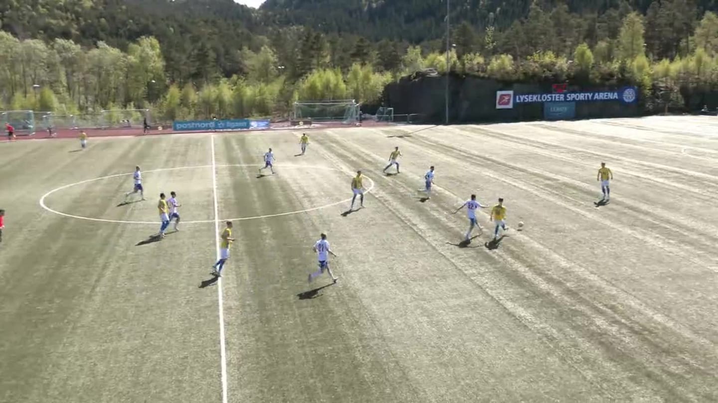Høydepunkter: Lysekloster-Brattvåg (Bilder med tillatelse fra Fotball Media)