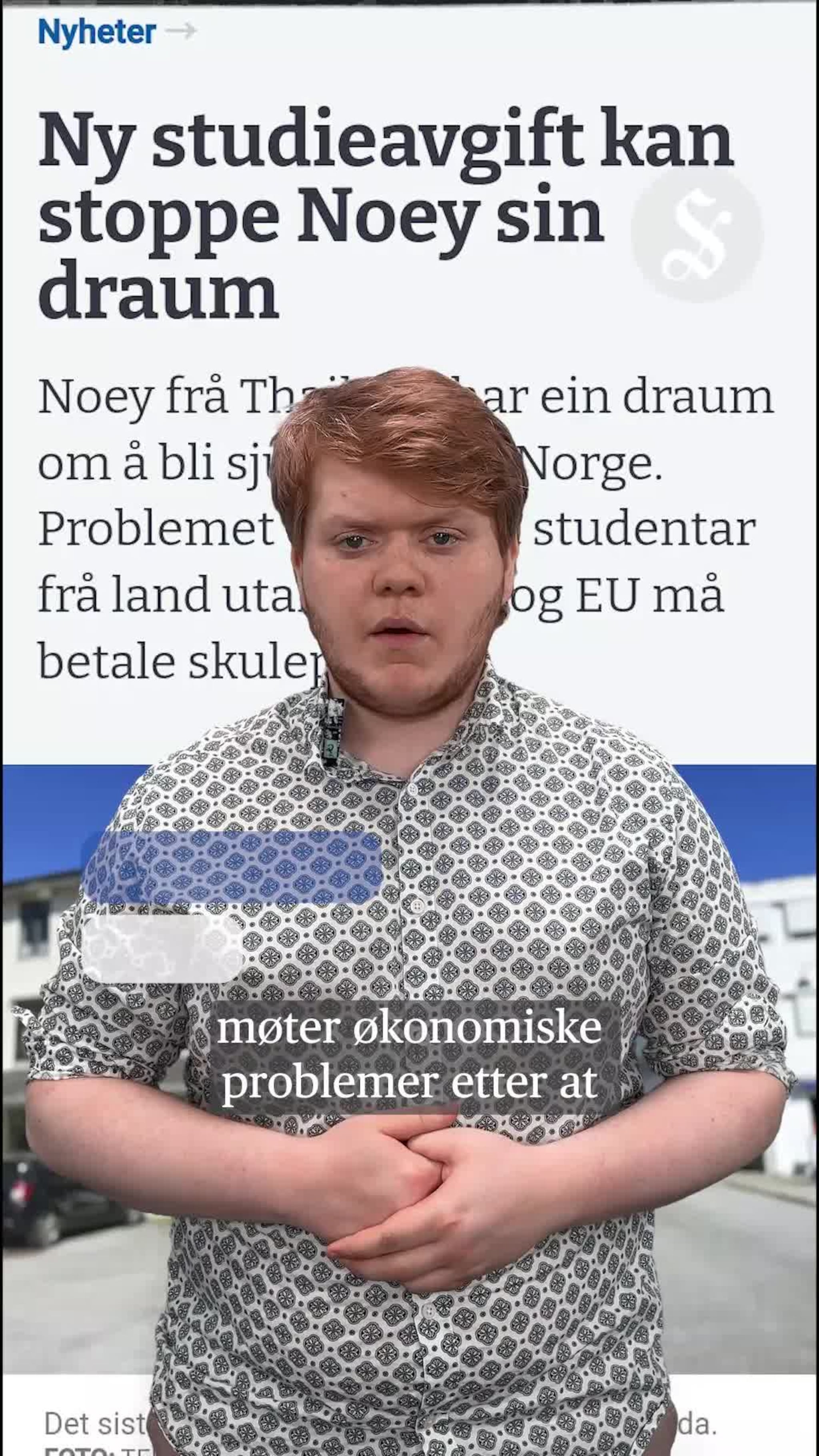 Noey sin drøm kan bli knust