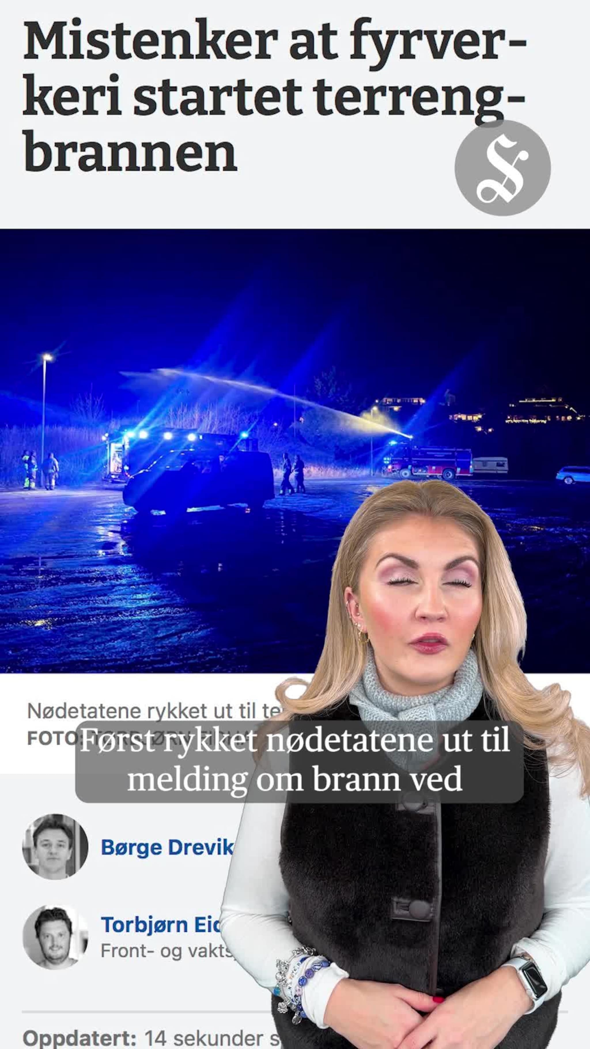 Mistenker bruk av fyrverkeri