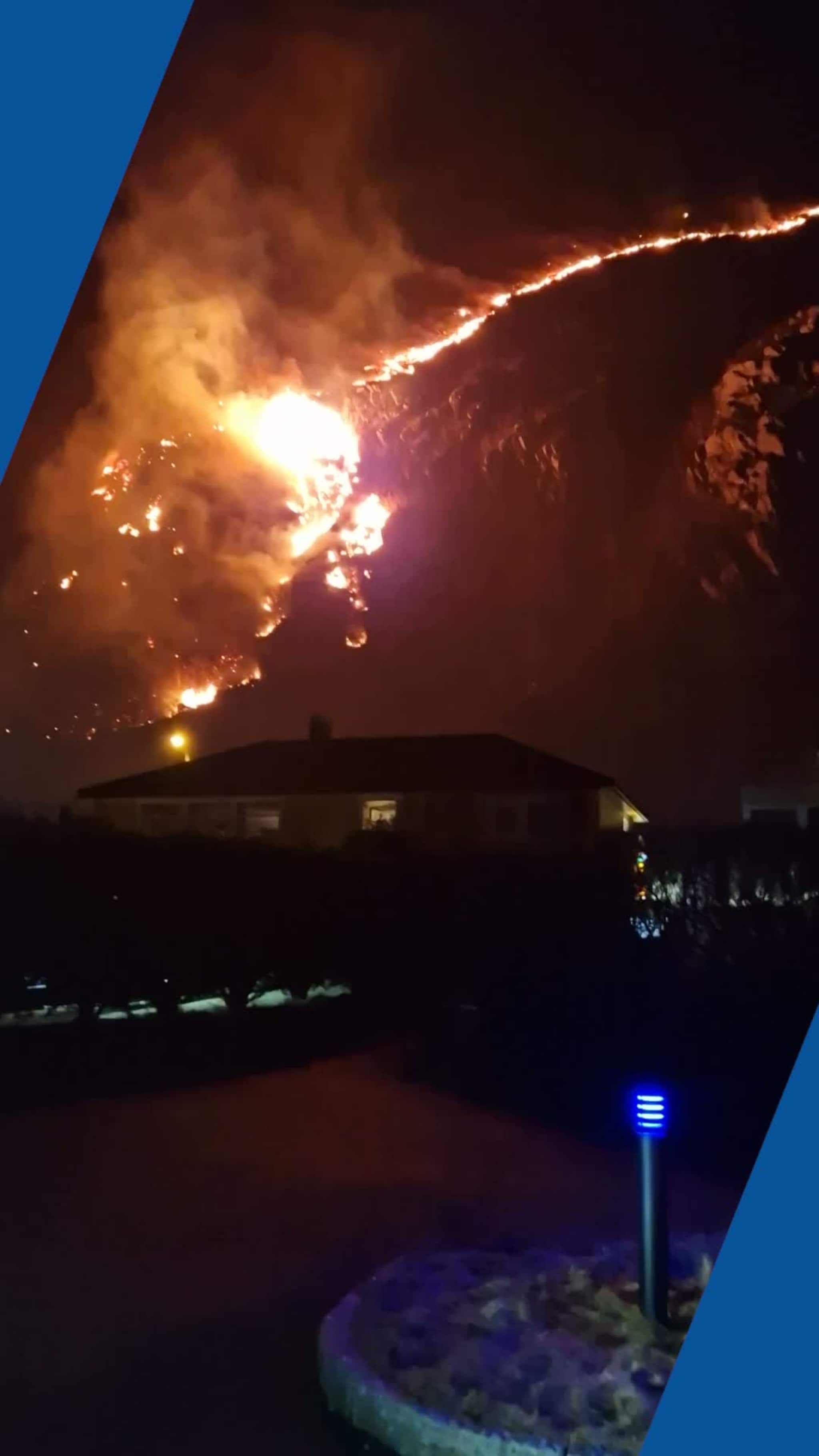 Så nært kom flammene