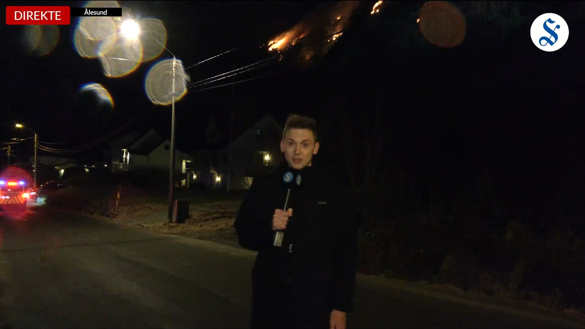 Status på brannen klokken 23.25