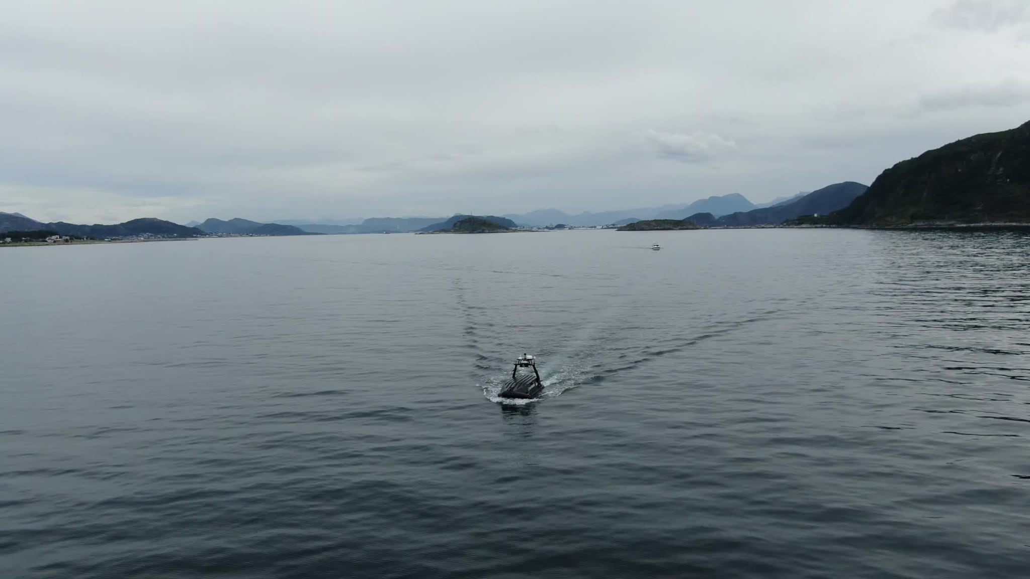 Tester ut fiskedrone
