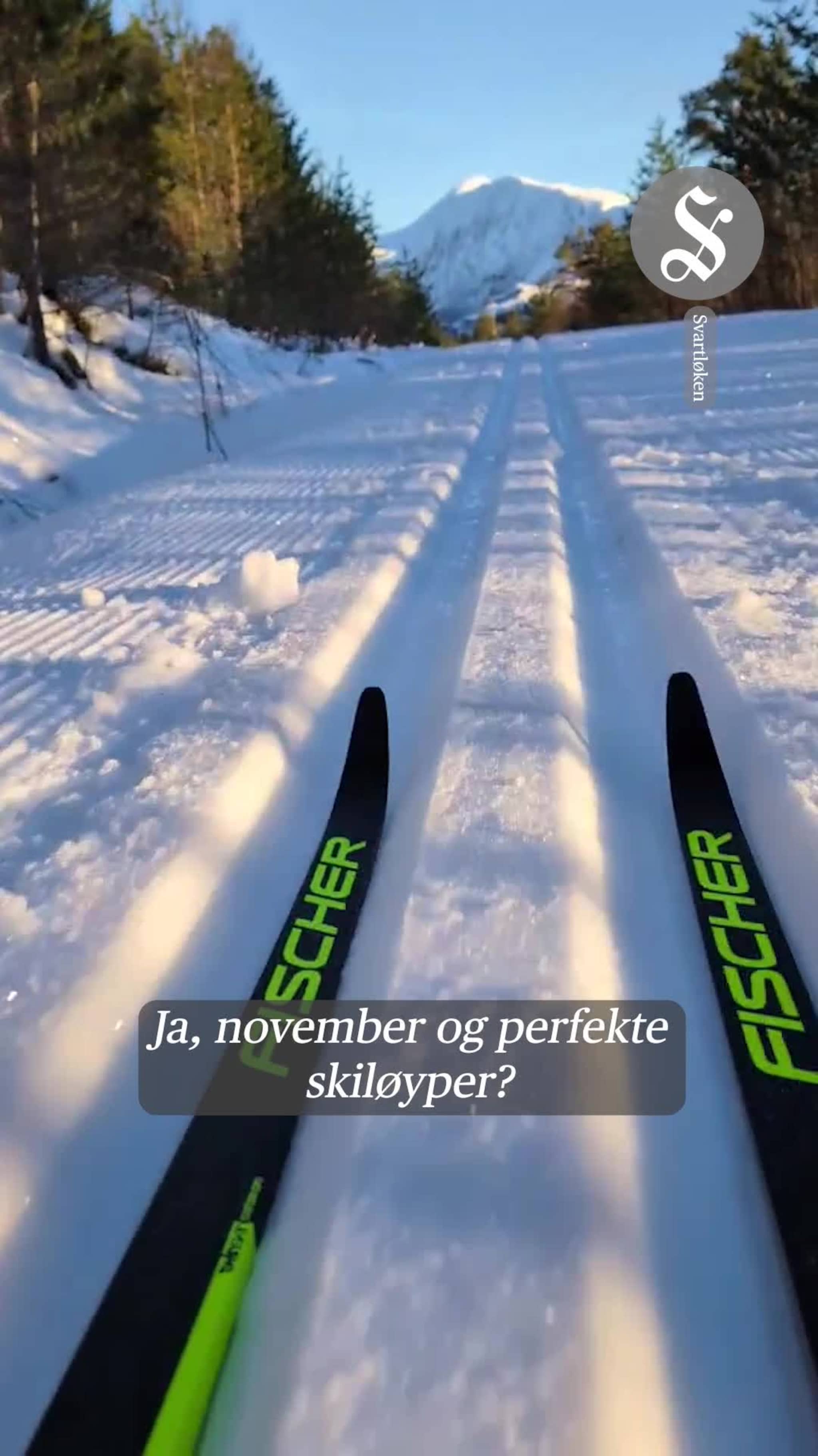 Ferske skispor frister folket ut