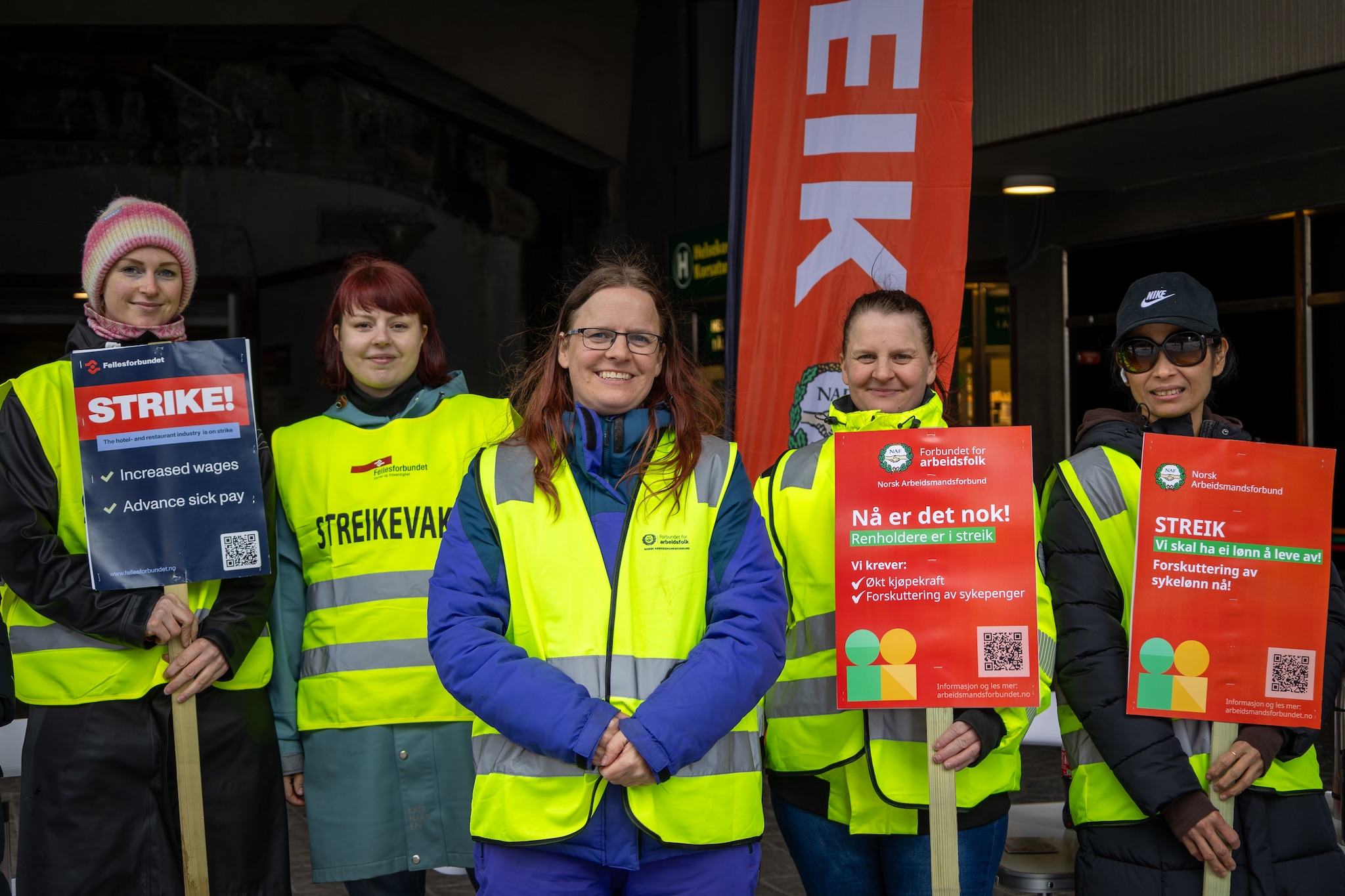 Fellesforbundet og Norsk Arbeidsmandsforbund i streik
