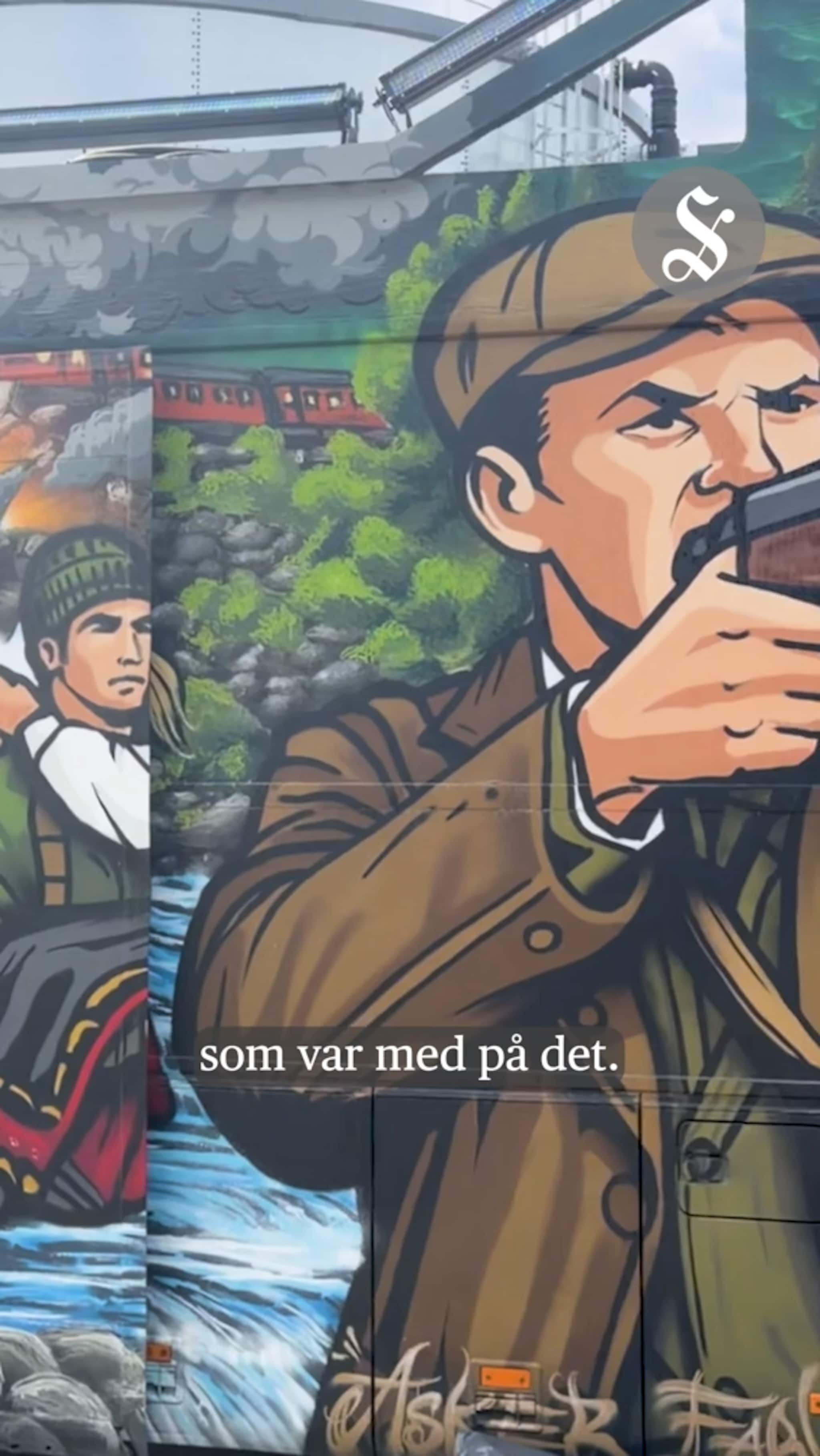 Russebuss inspirert av krigen