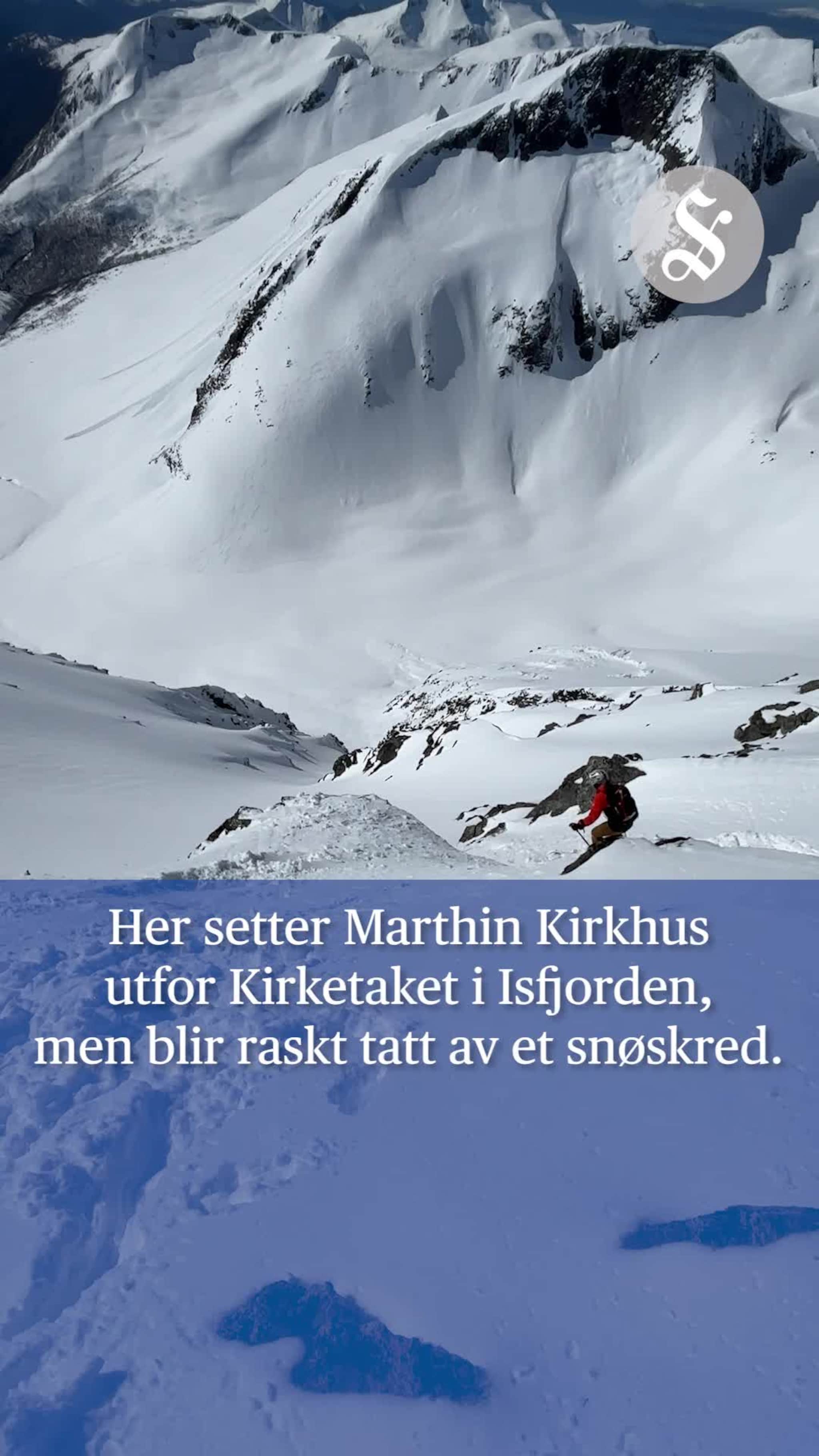 Ble tatt av skredet