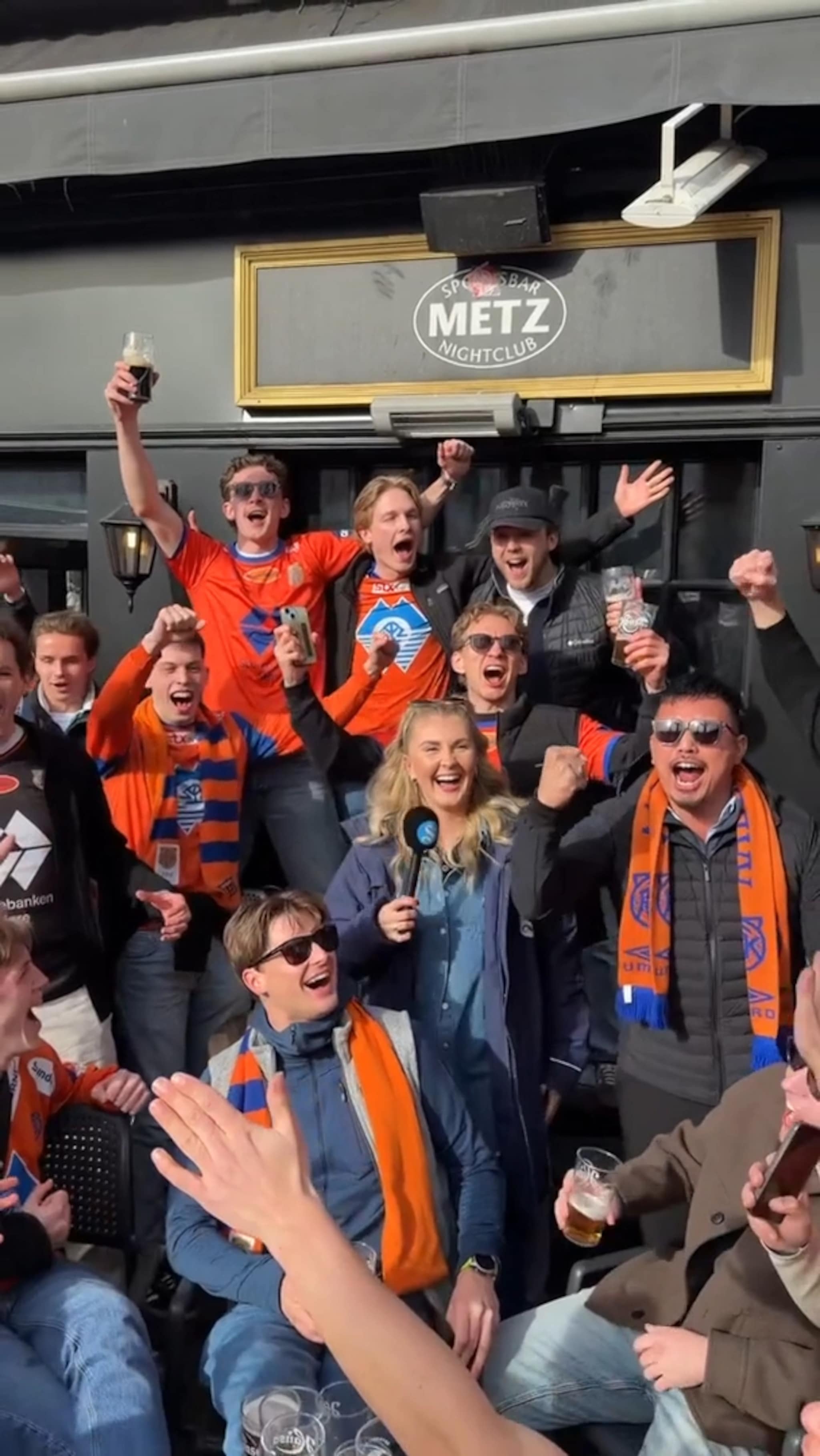 Intervju med supportere før kampen