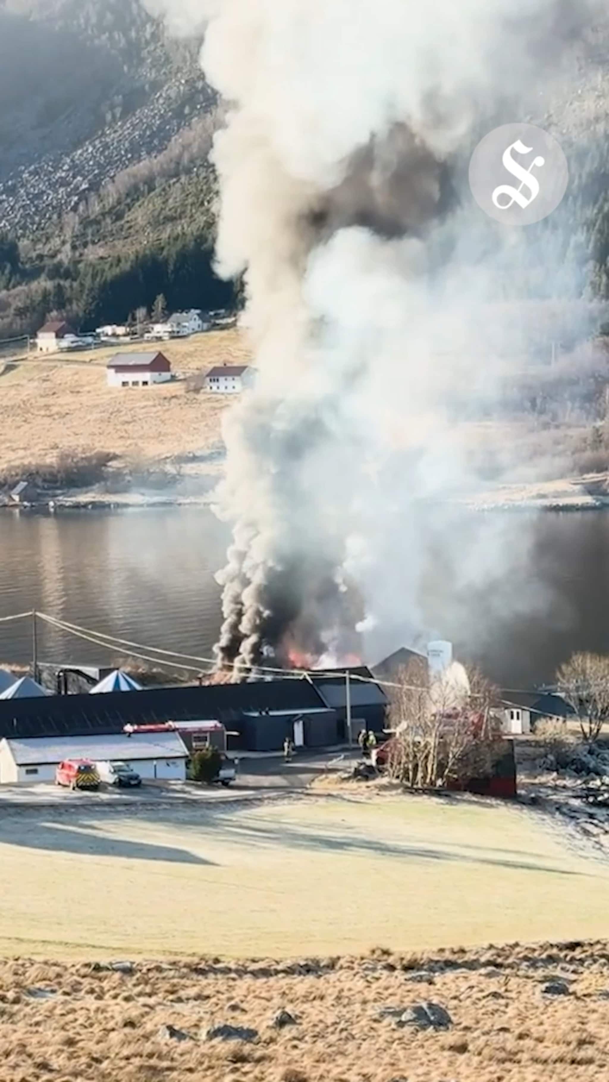 Brann i Vestrefjorden