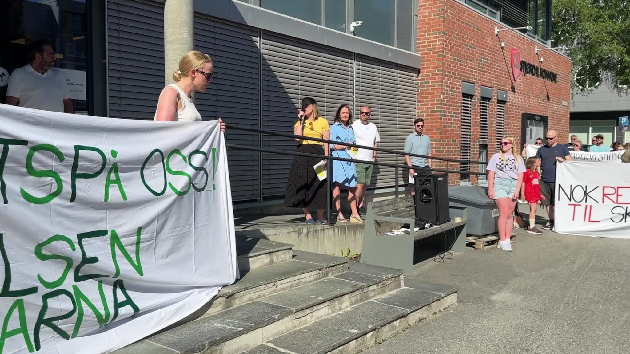 Her protesterer lærerne