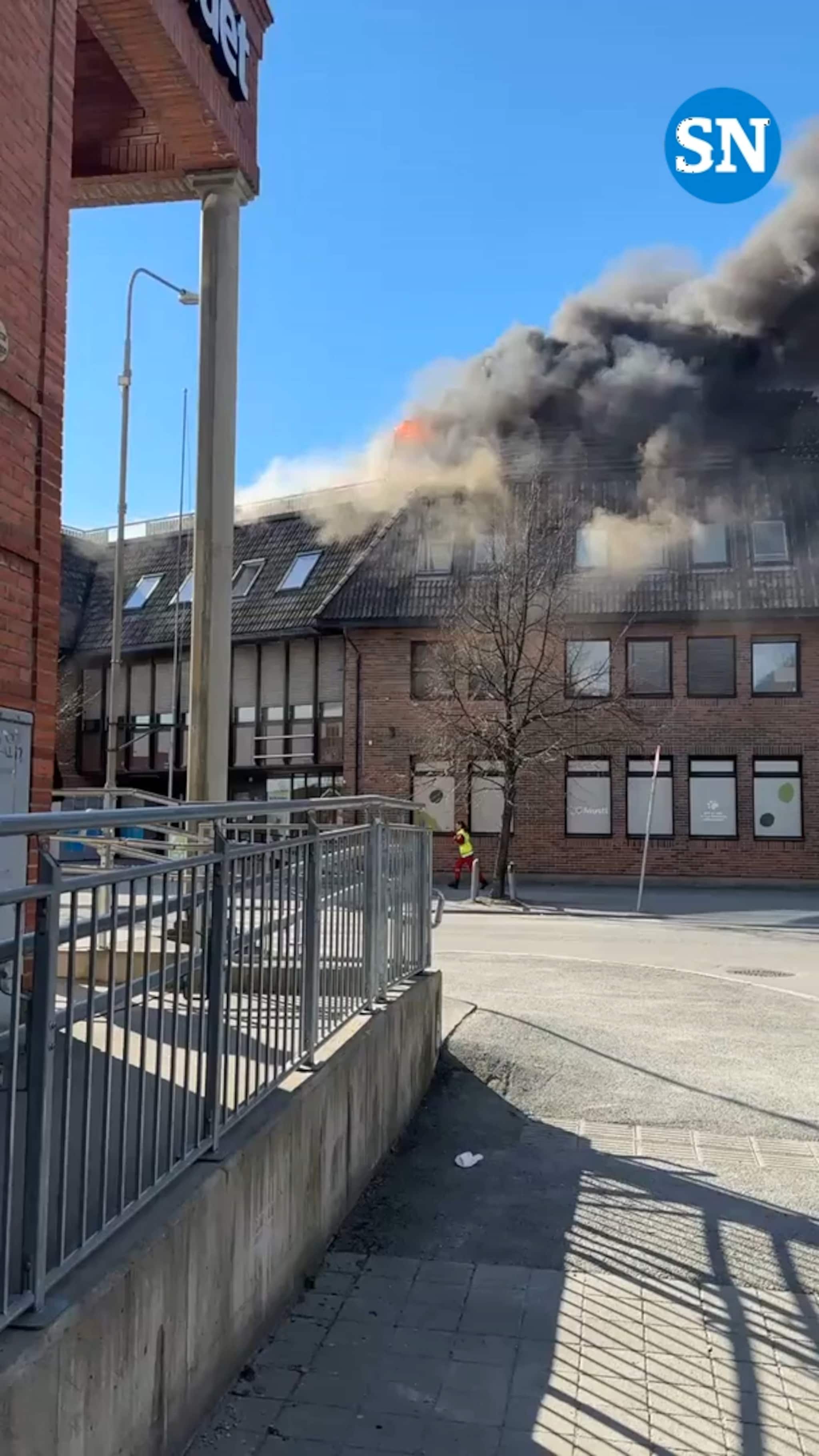 Storbrannen i Stjørdal sentrum