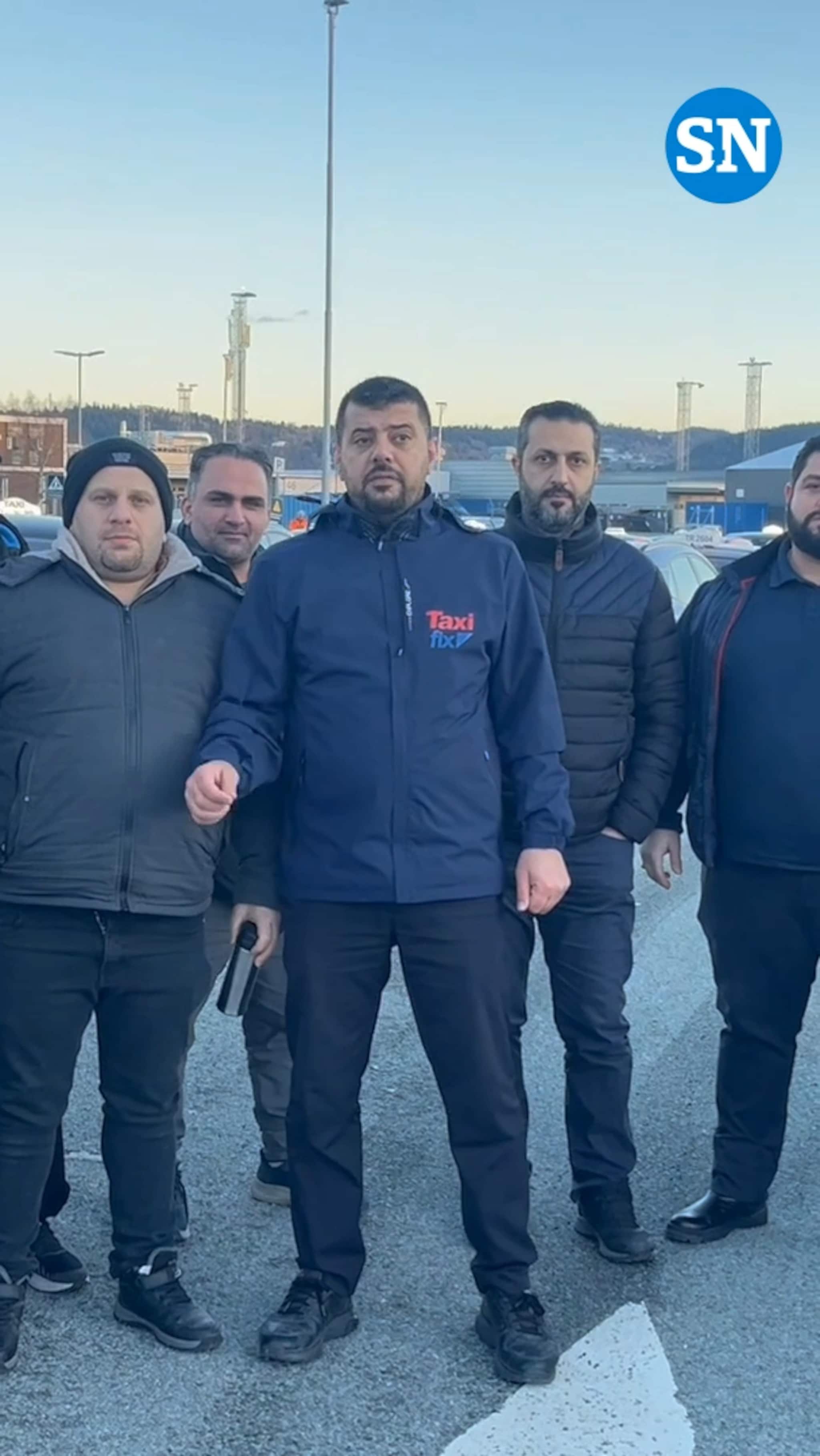 Taxisjåfører streiket på Værnes