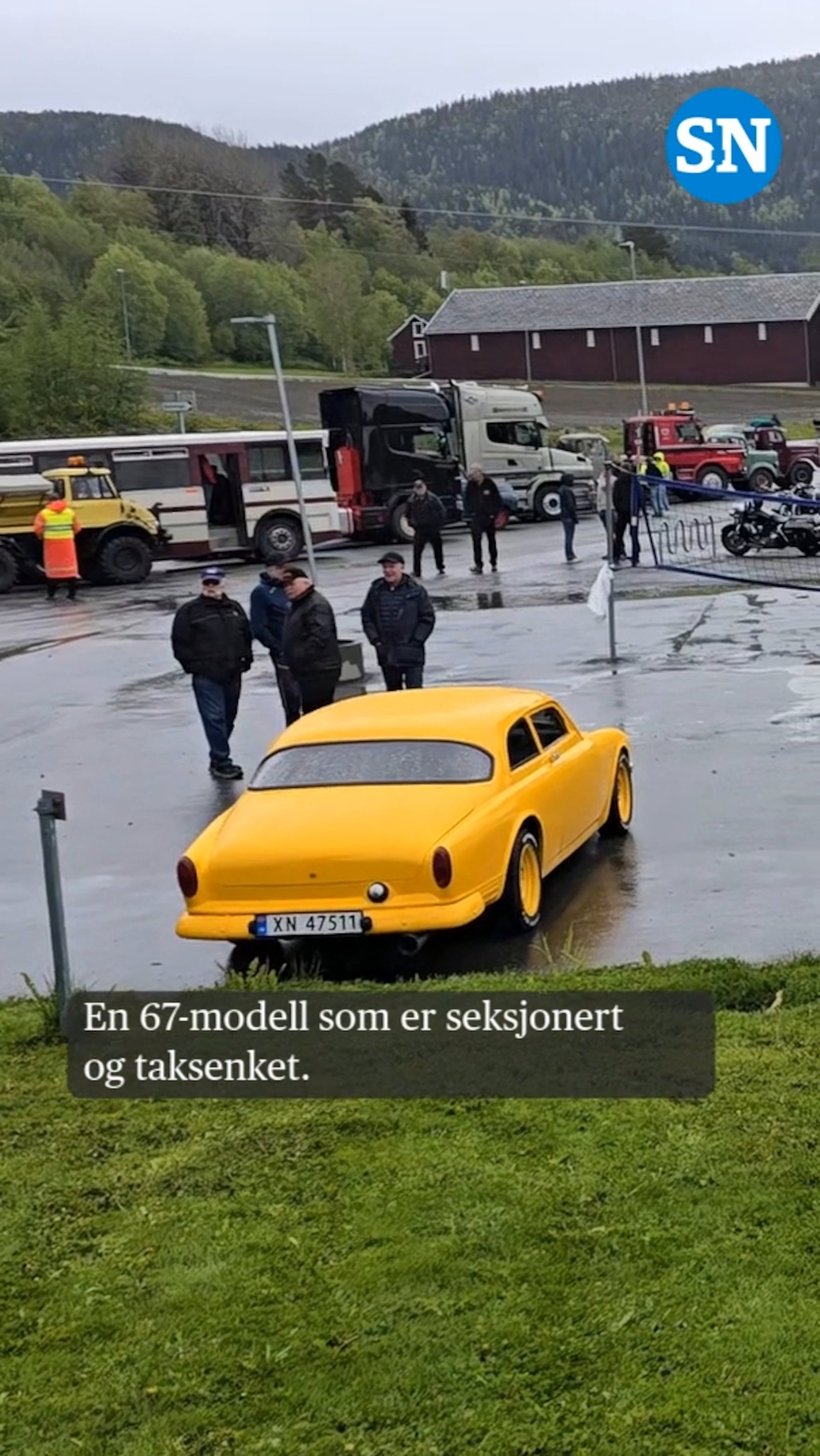 Ble kappet i to på langs