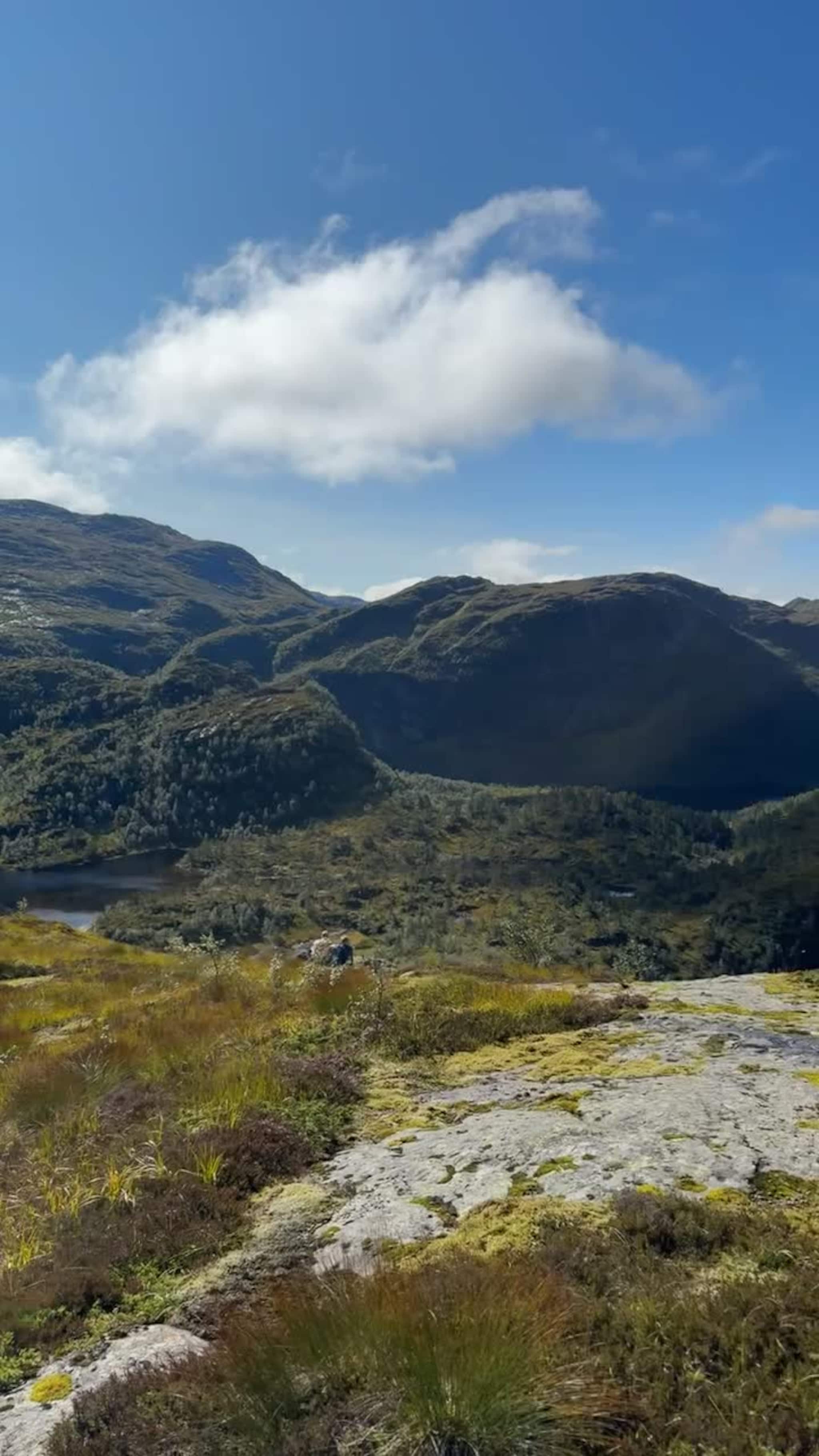 Det vart ein nydeleg dag i fjellet for dei som gjekk Bjørn West marsjen.