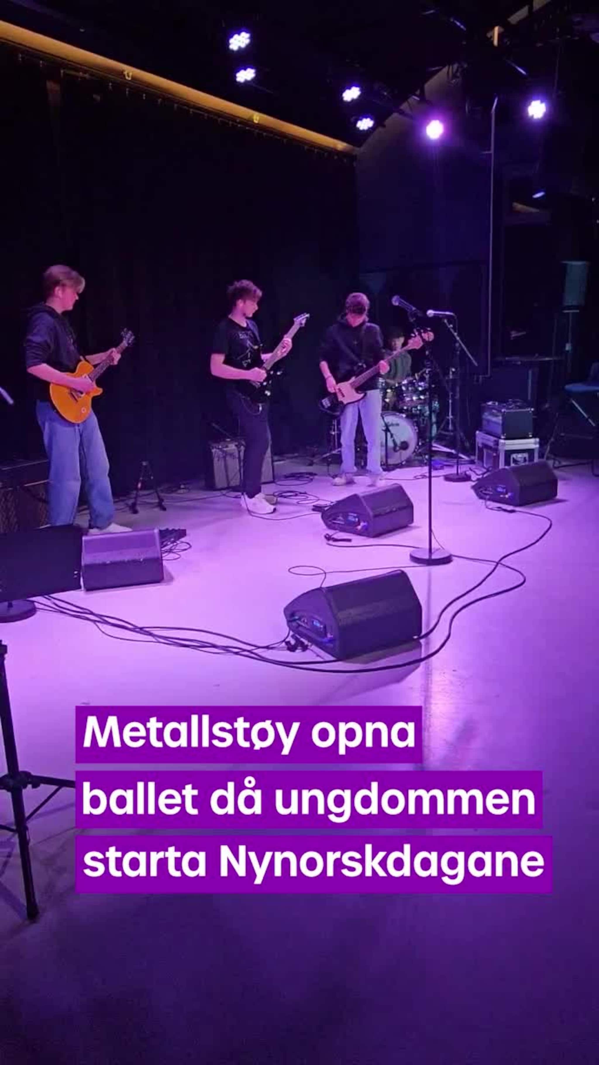 Metallstøy leverte på open scene