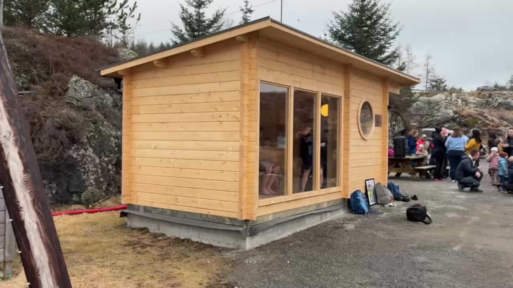 Den nye badstova på Fonnes i Austrheim