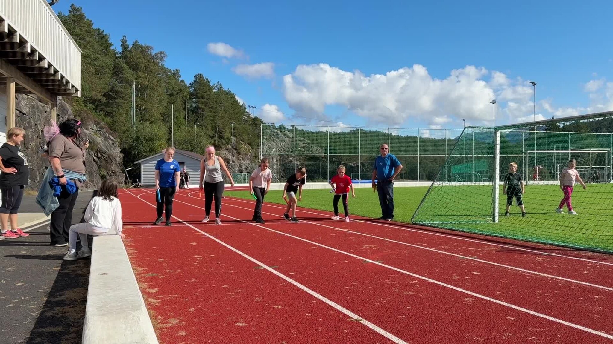 Rosa sløyfe stafett på Hosteland
