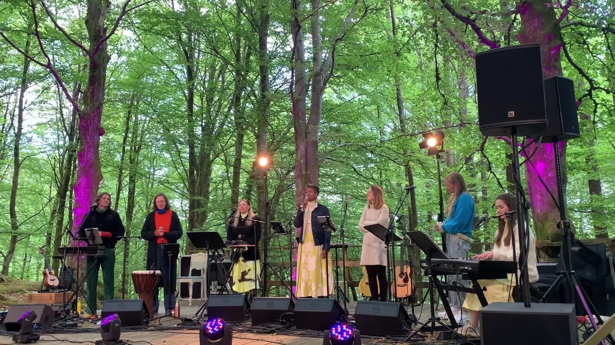 «Amazing Grace» i bøkeskogen på Vollom