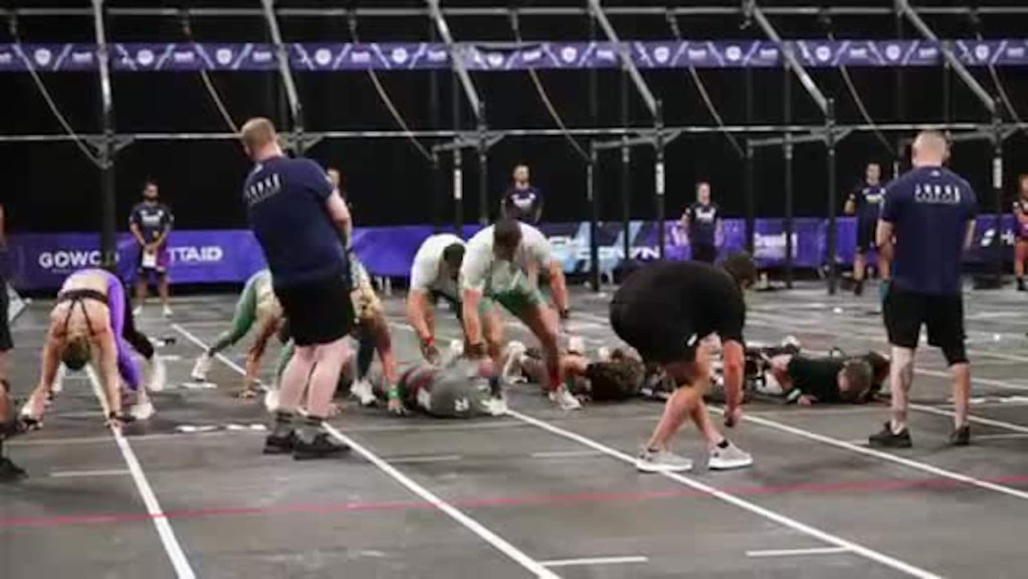 Her herjer Oda og laget i Crossfit-EM