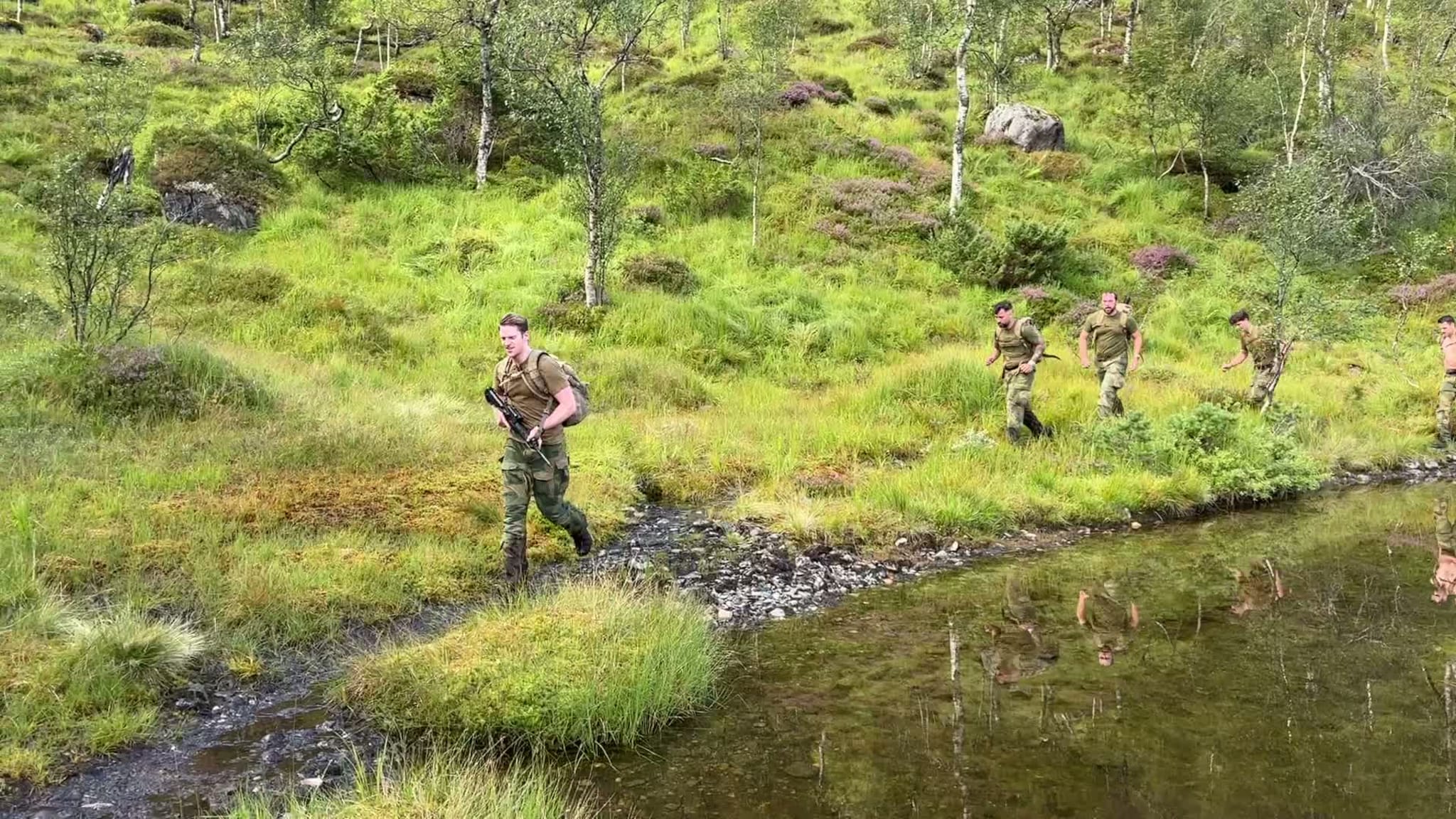 Innsatsstyrke Bjørn West i friskt trav