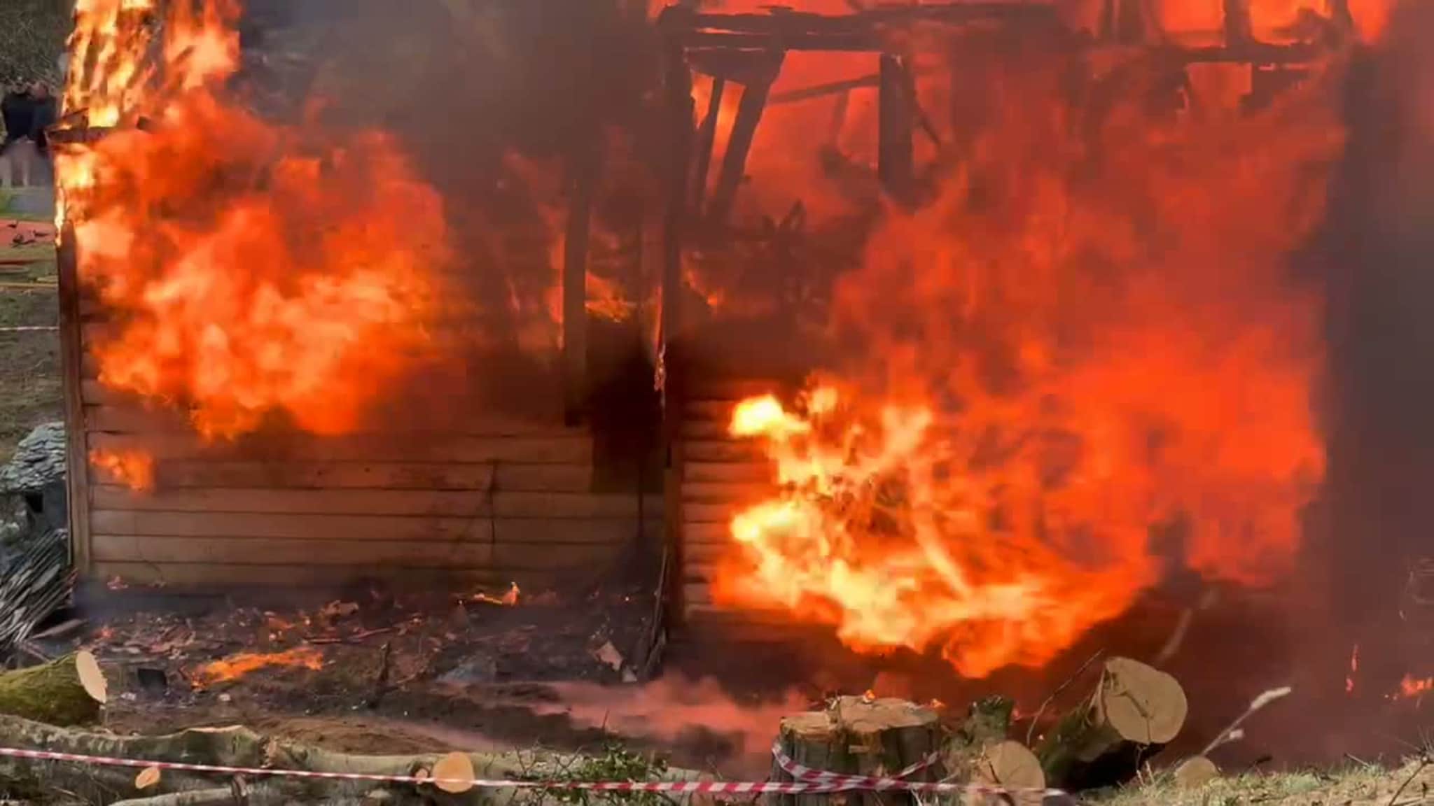 Flammeinferno på Seim