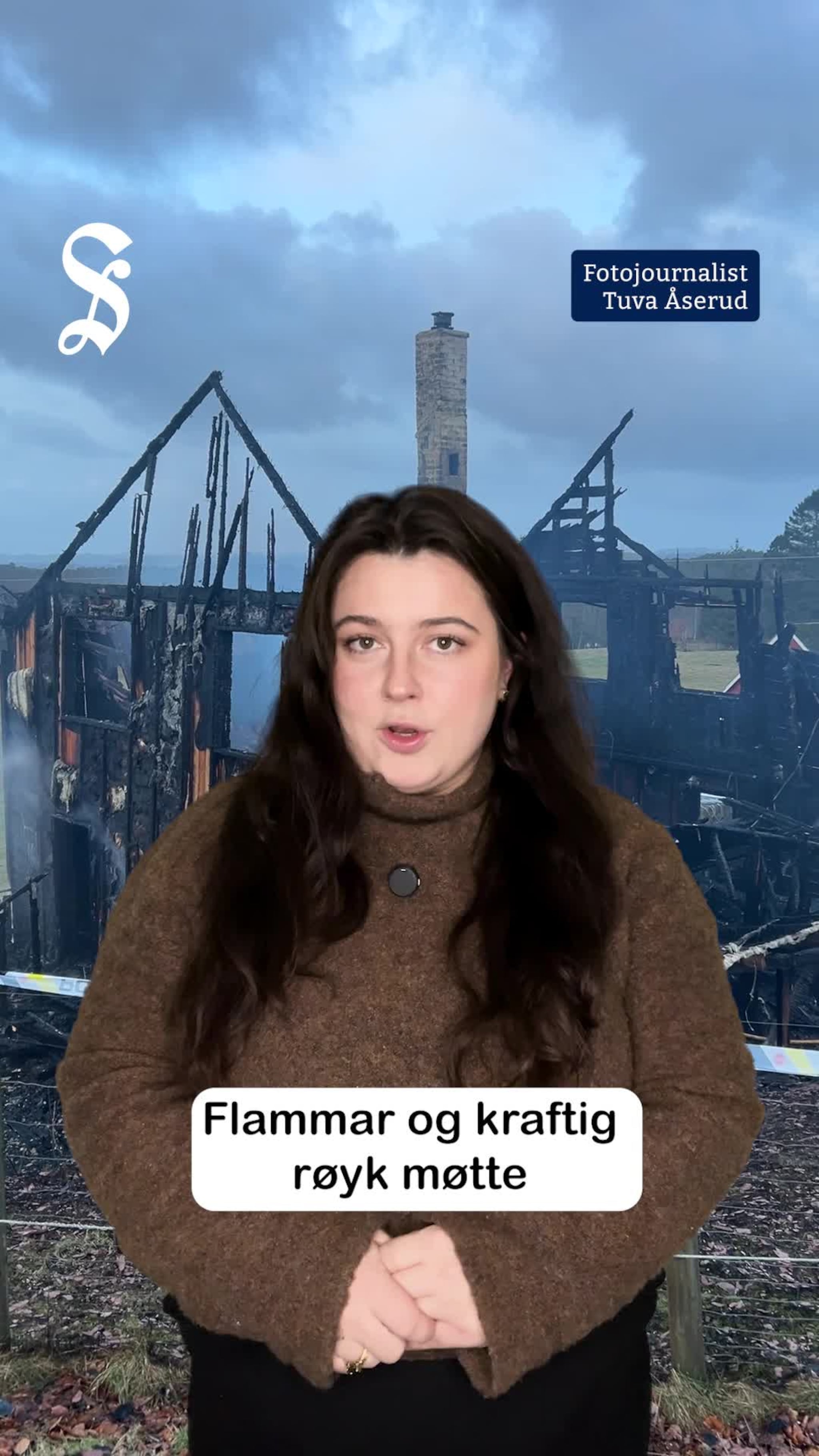 Hus totalskadd natt til måndag