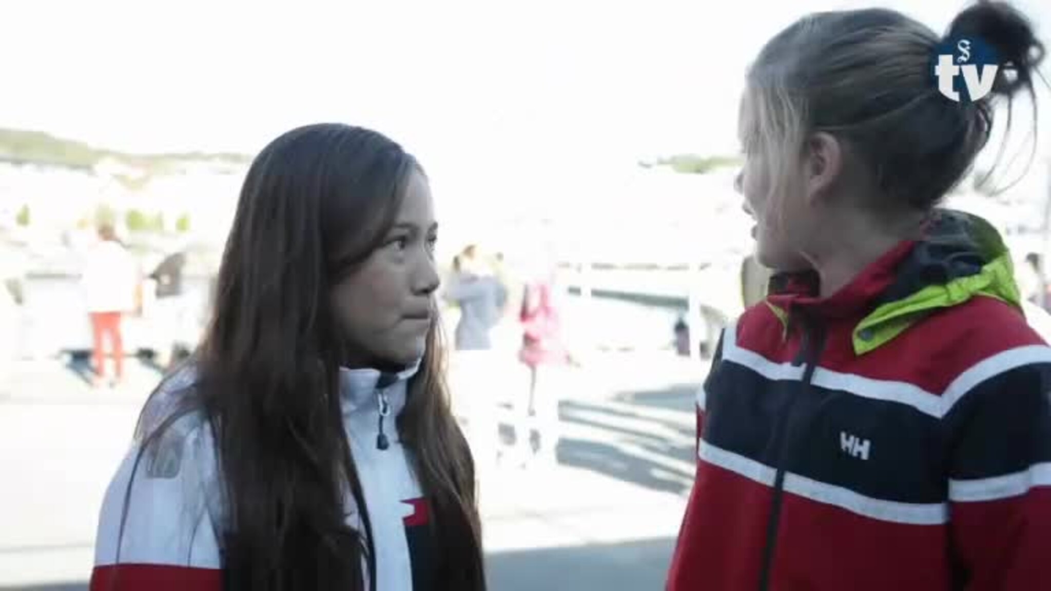 Spreier sjøvit med borna