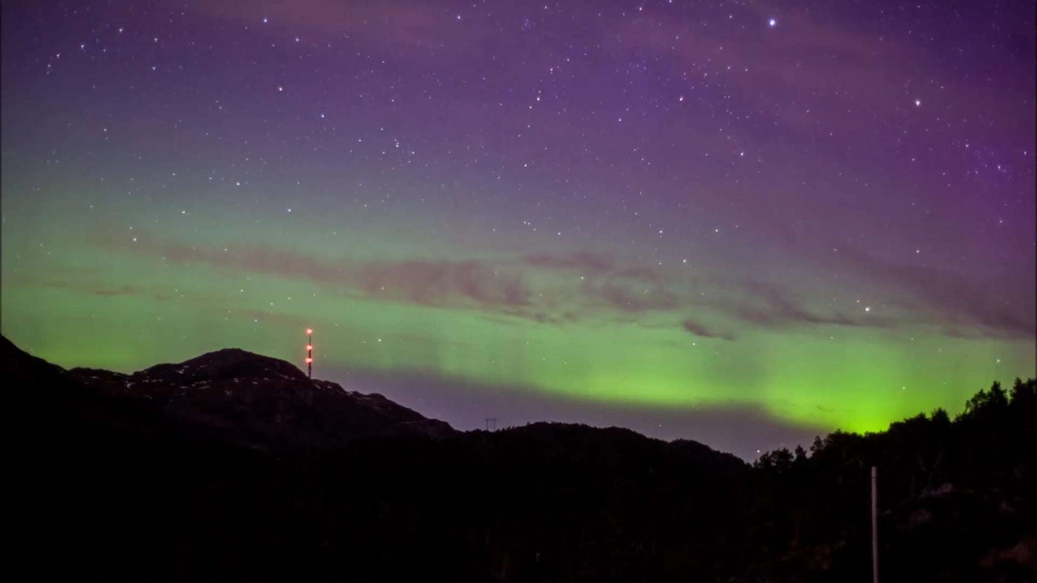 Nordlys over Kattnakken