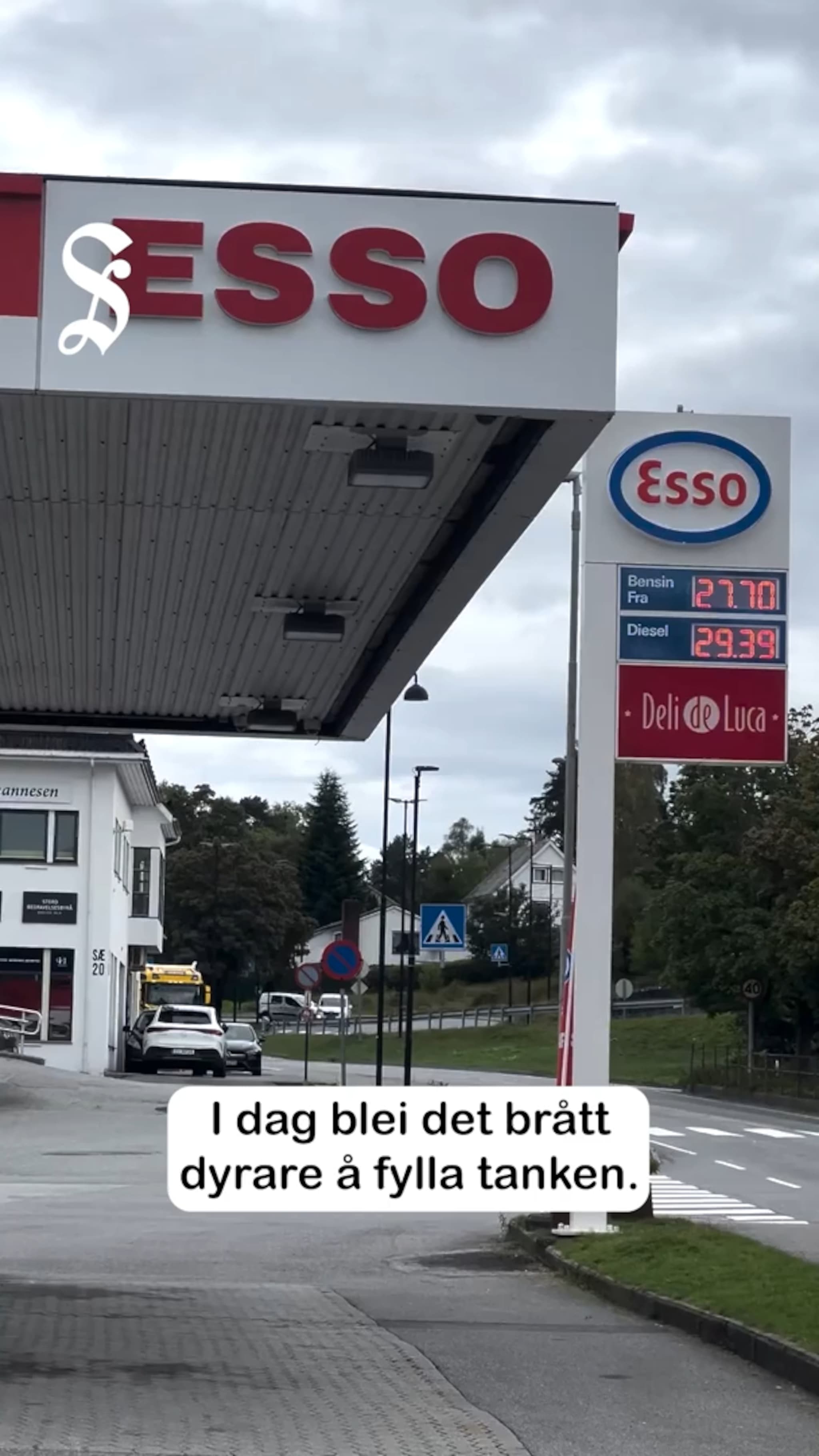 Prisen auker på drivstoff