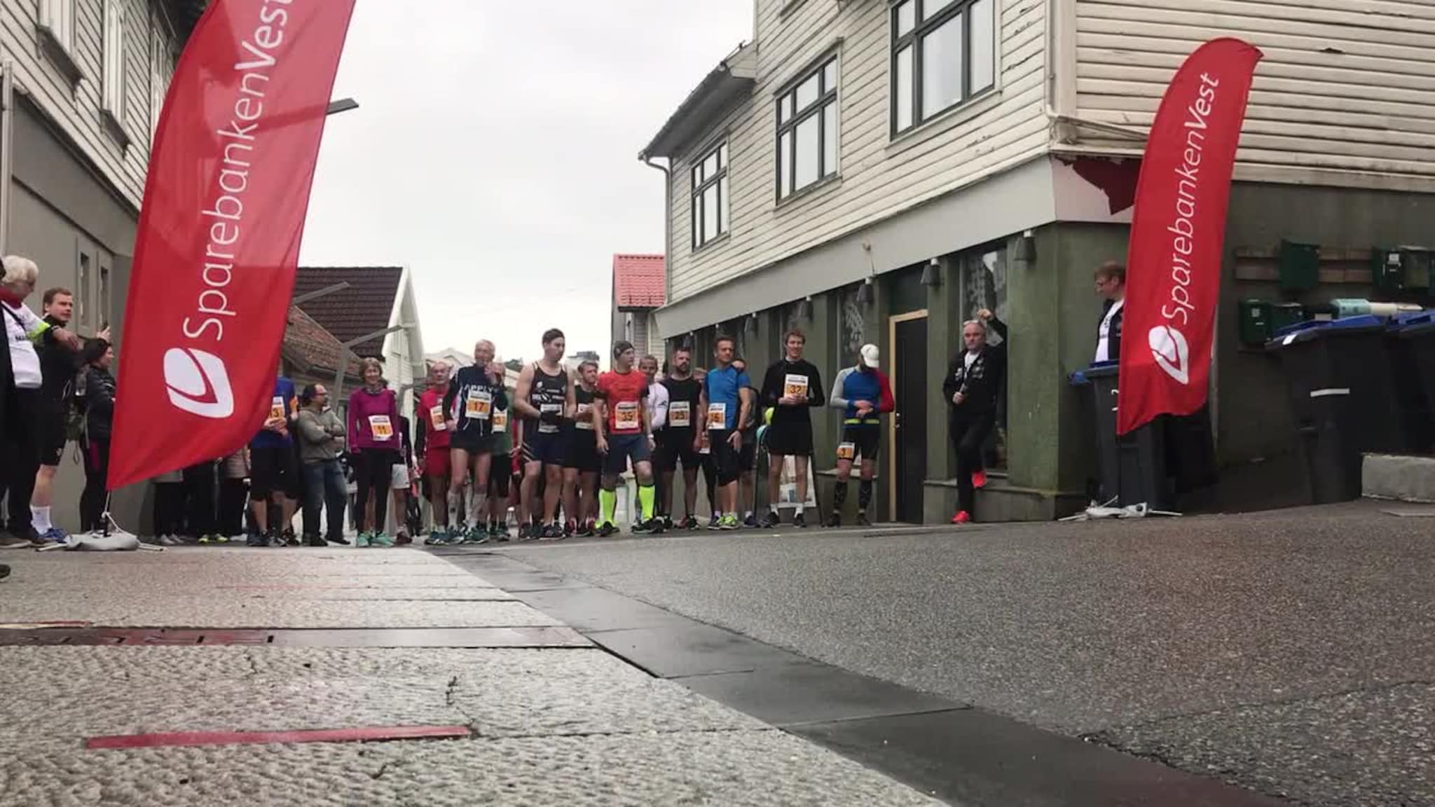 Her går maratonstarten