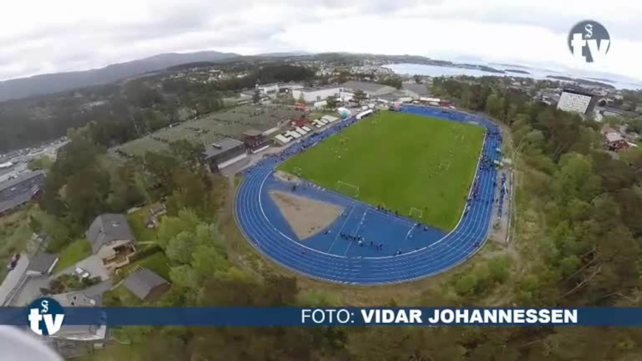 Sjå handballfestivalen frå lufta