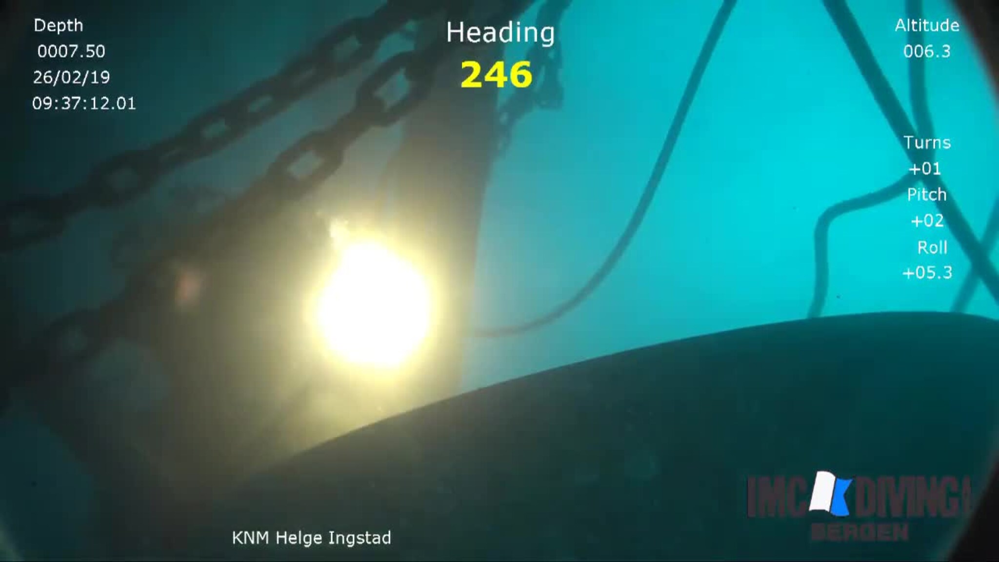 Kappar vaier på «Helge Ingstad»