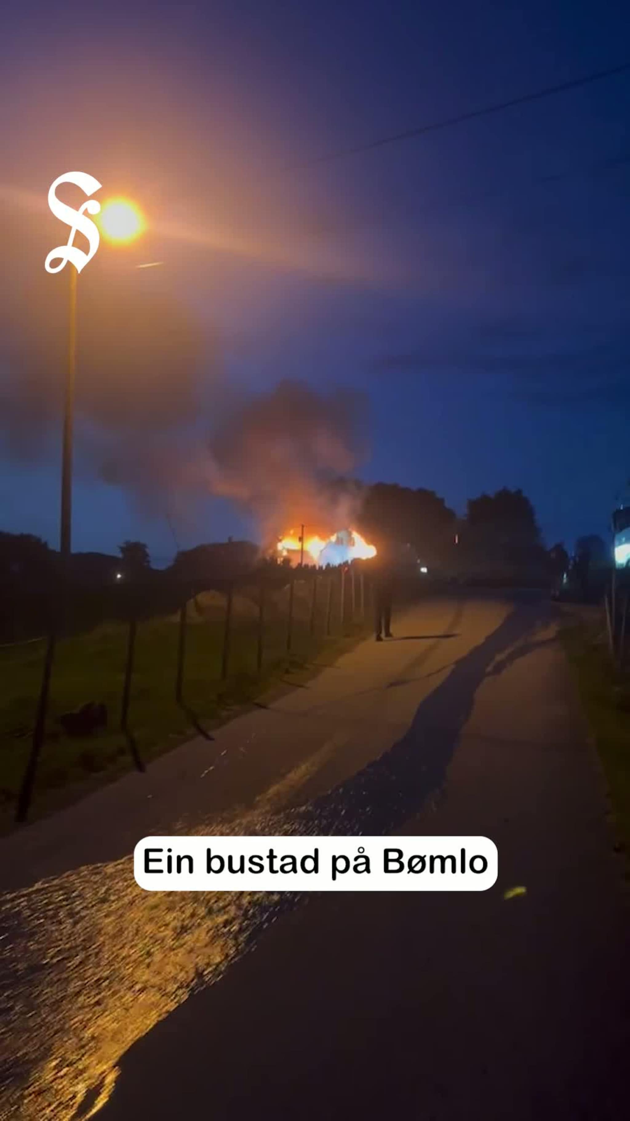 Husbrann på Bømlo