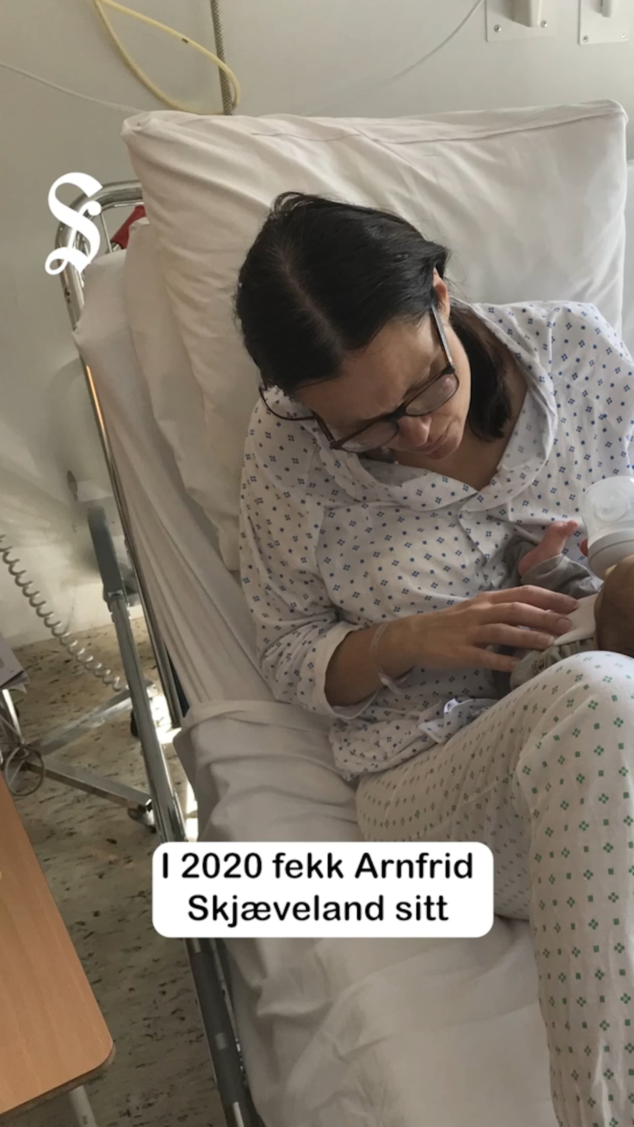 Arnfrid vart sjuk etter fødselen