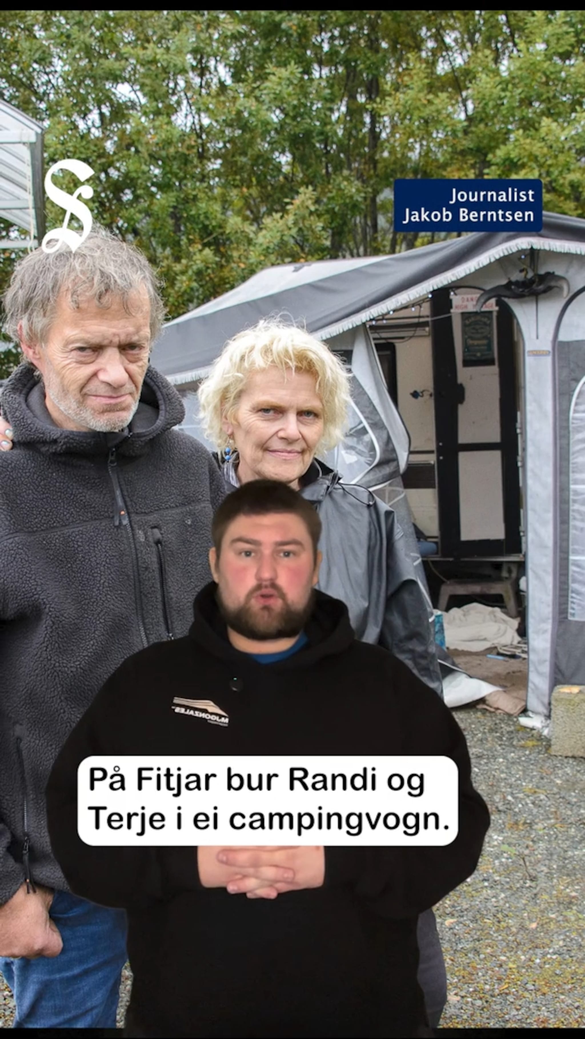 Bur i ei campingvogn