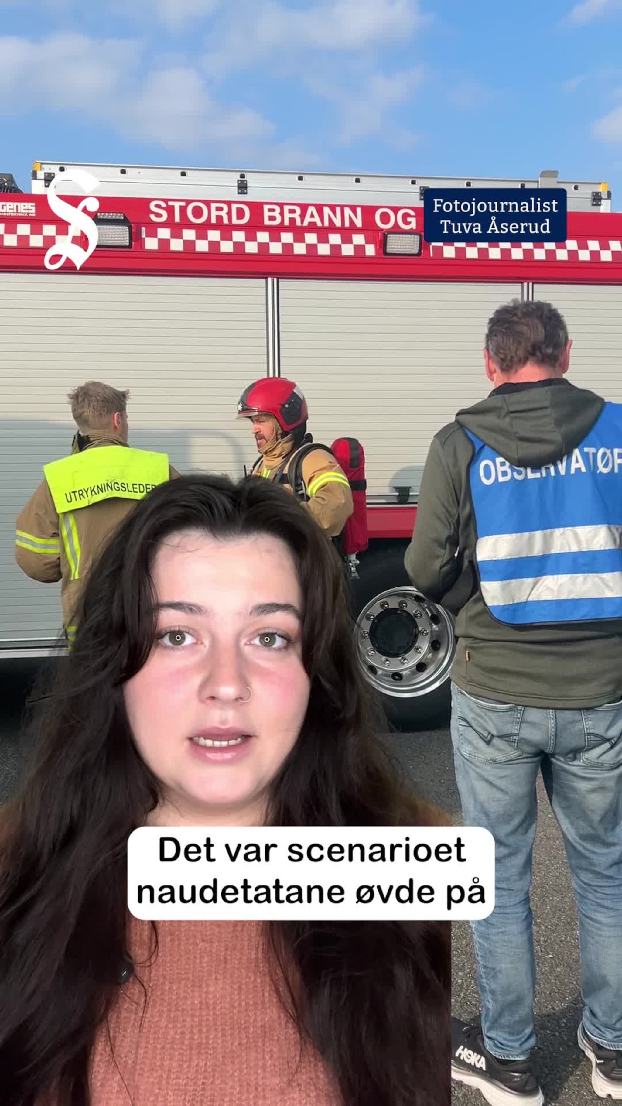 Stor øving på Stord lufthamn