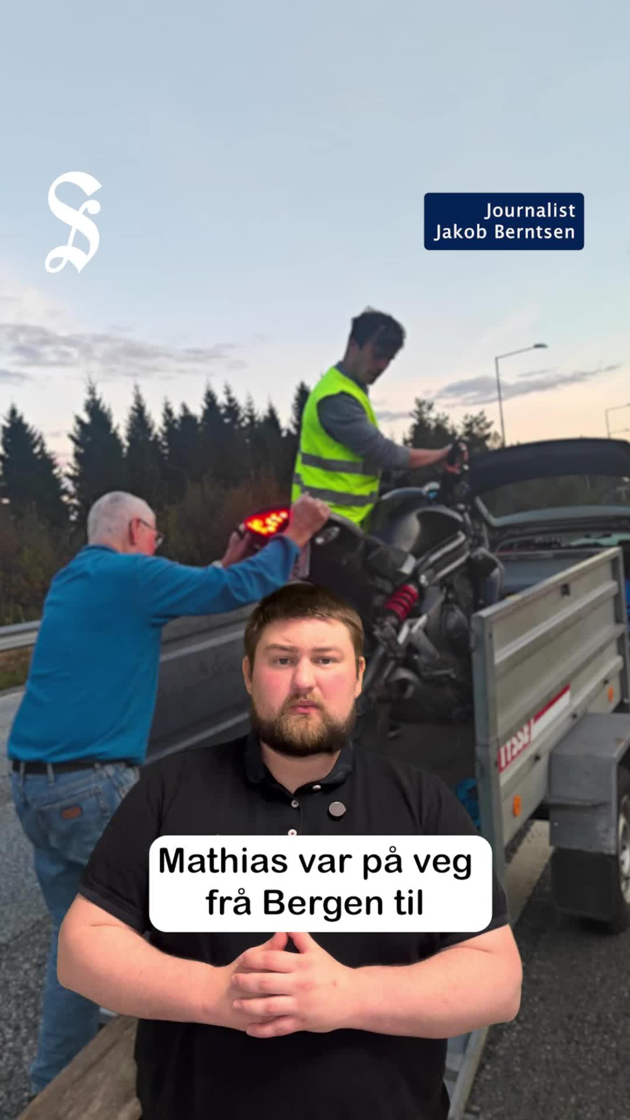 Mathias kolliderte med hjort
