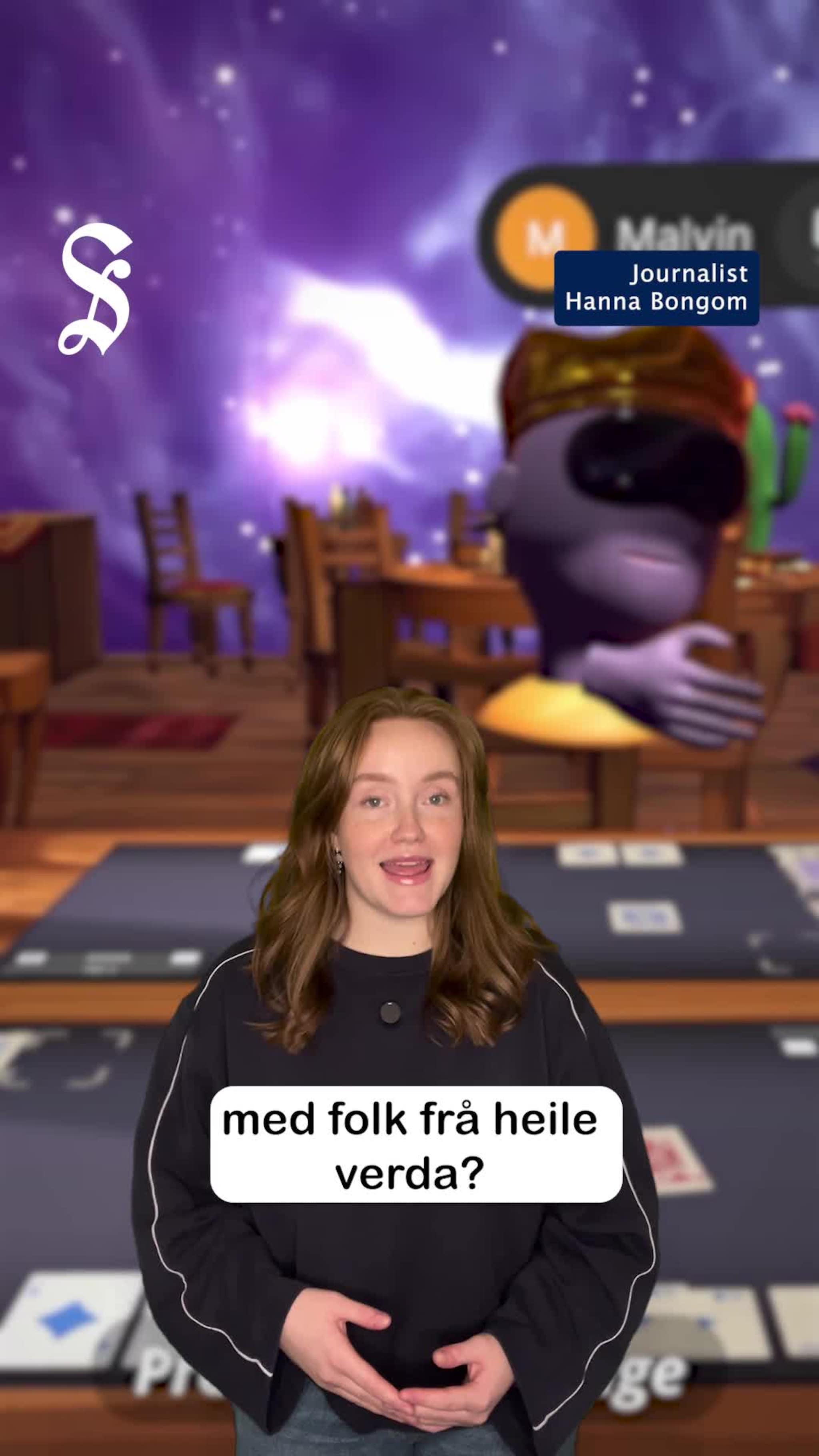 Malvin lagar VR-kortspel-simulator