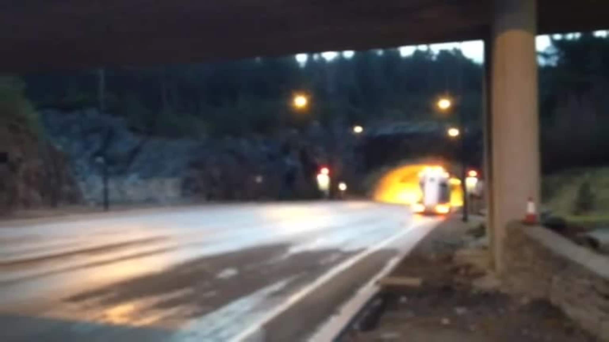 Vogntogvelt i Bømlafjordtunnelen