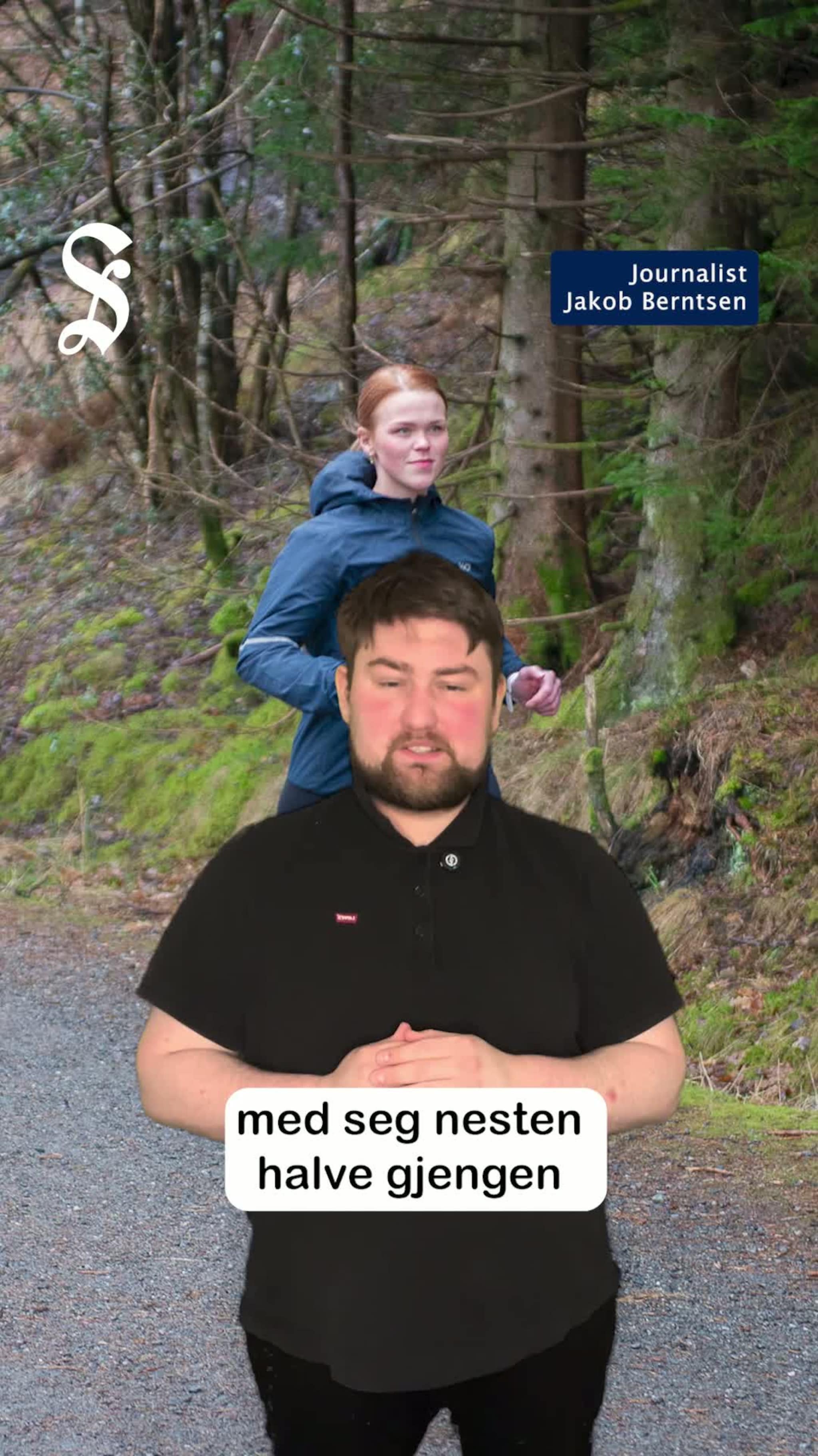 Veronika skal springa med jobben