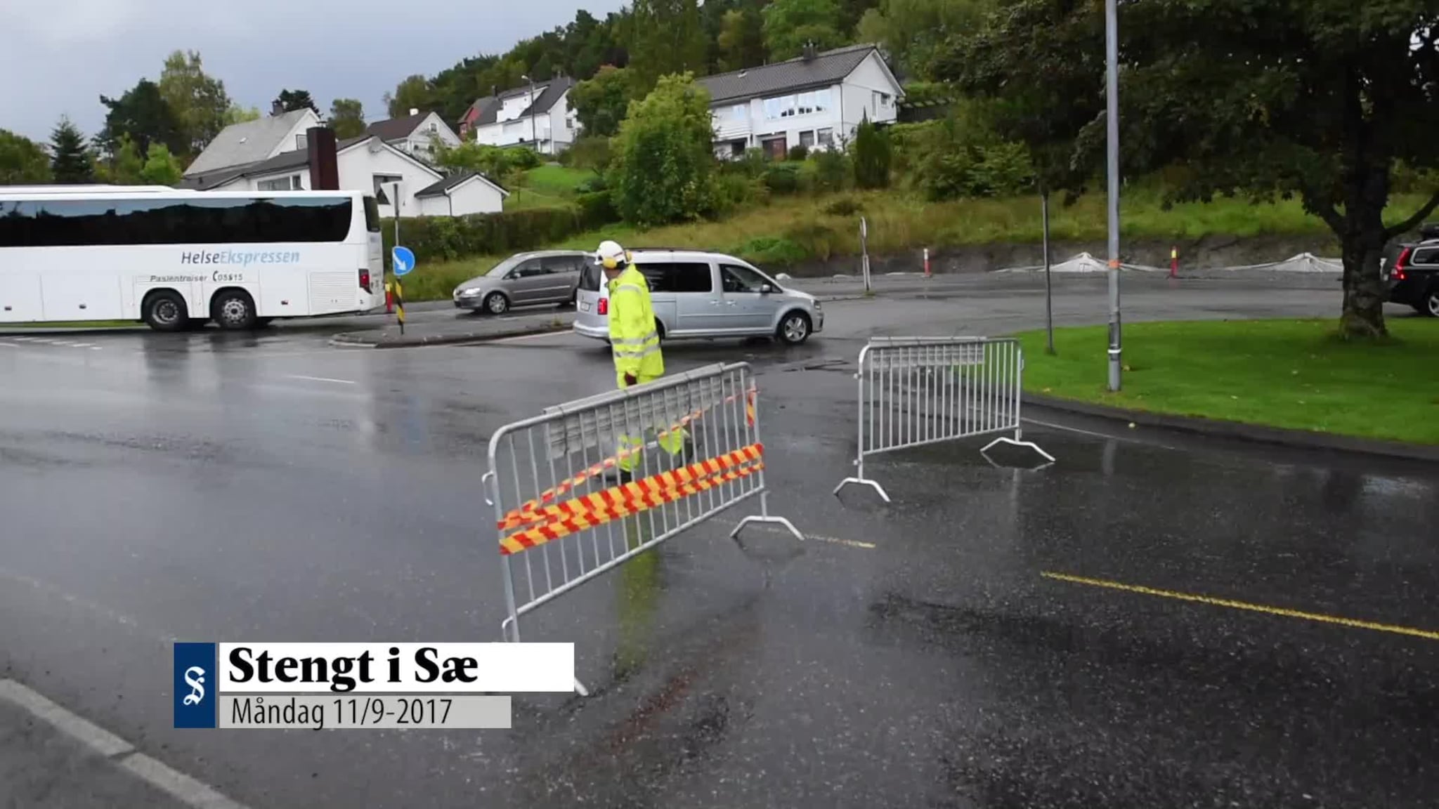 Stengde vegen i sentrum
