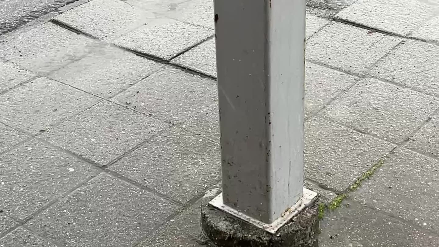 Hagl på Ler