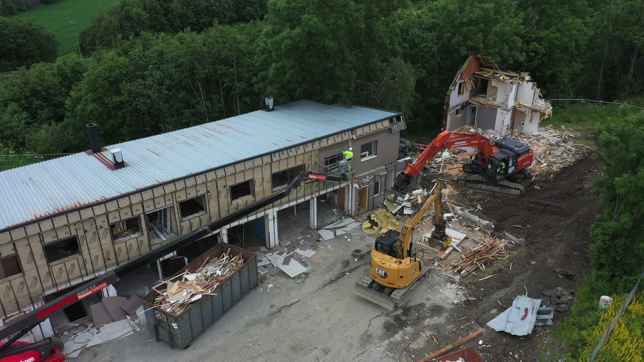 Riving av bygg i sentrum