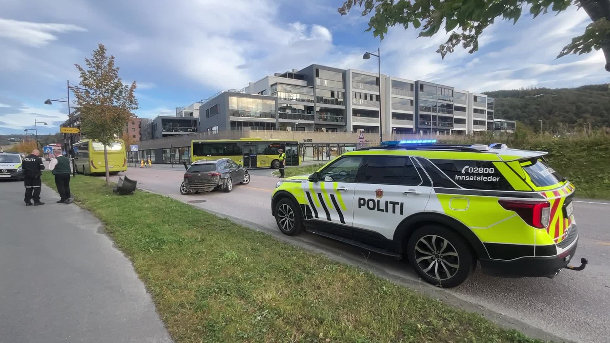Ulykke Melhus sentrum
