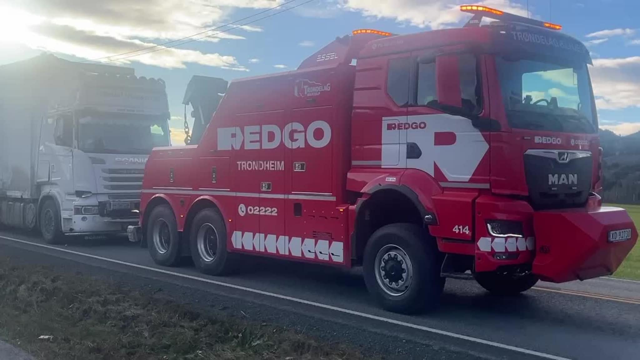 Her fraktes lastebilen bort