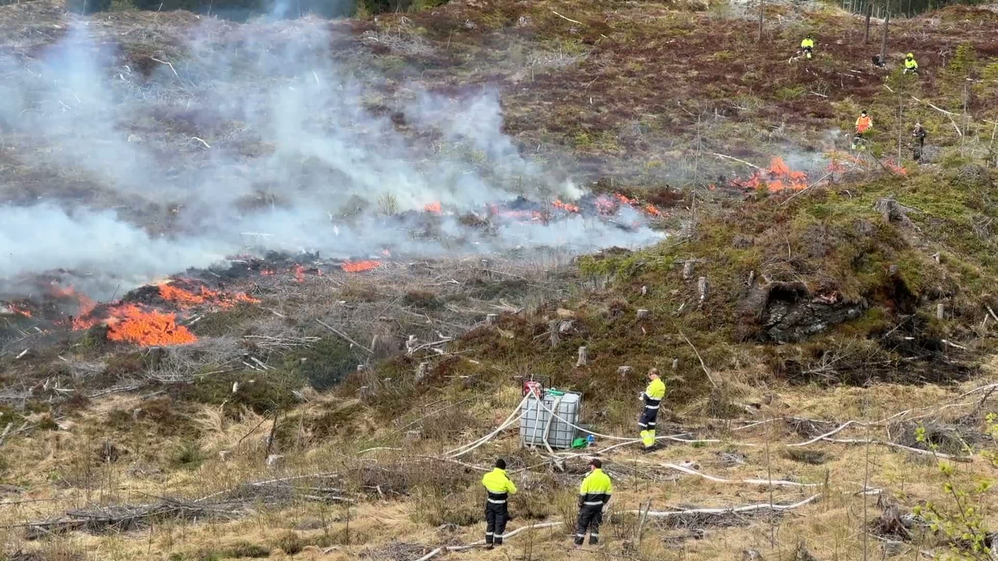 Skogbrannøvelse på Støren Sør