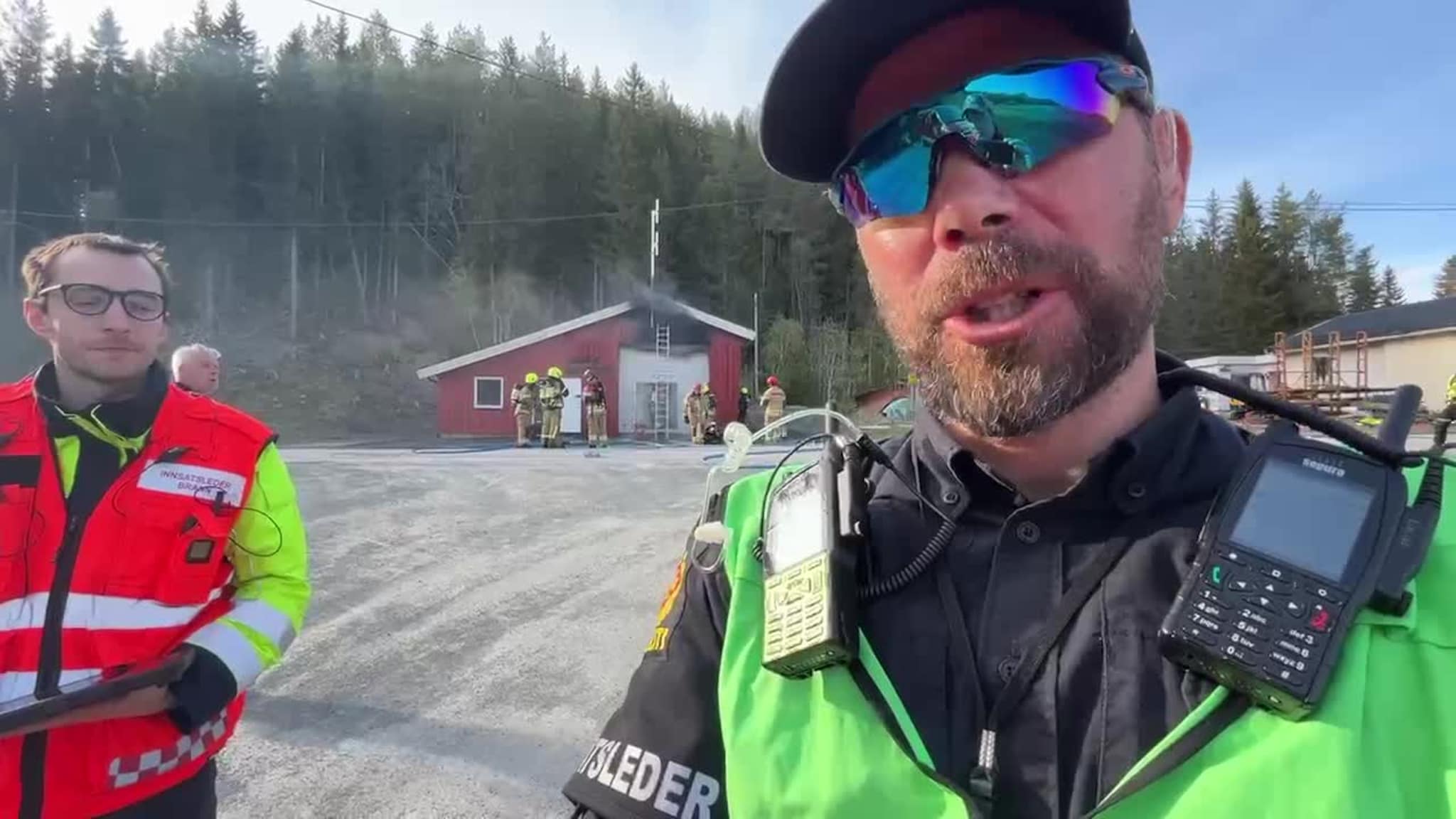 Innsatsleder ved brannen på Gåsbakken
