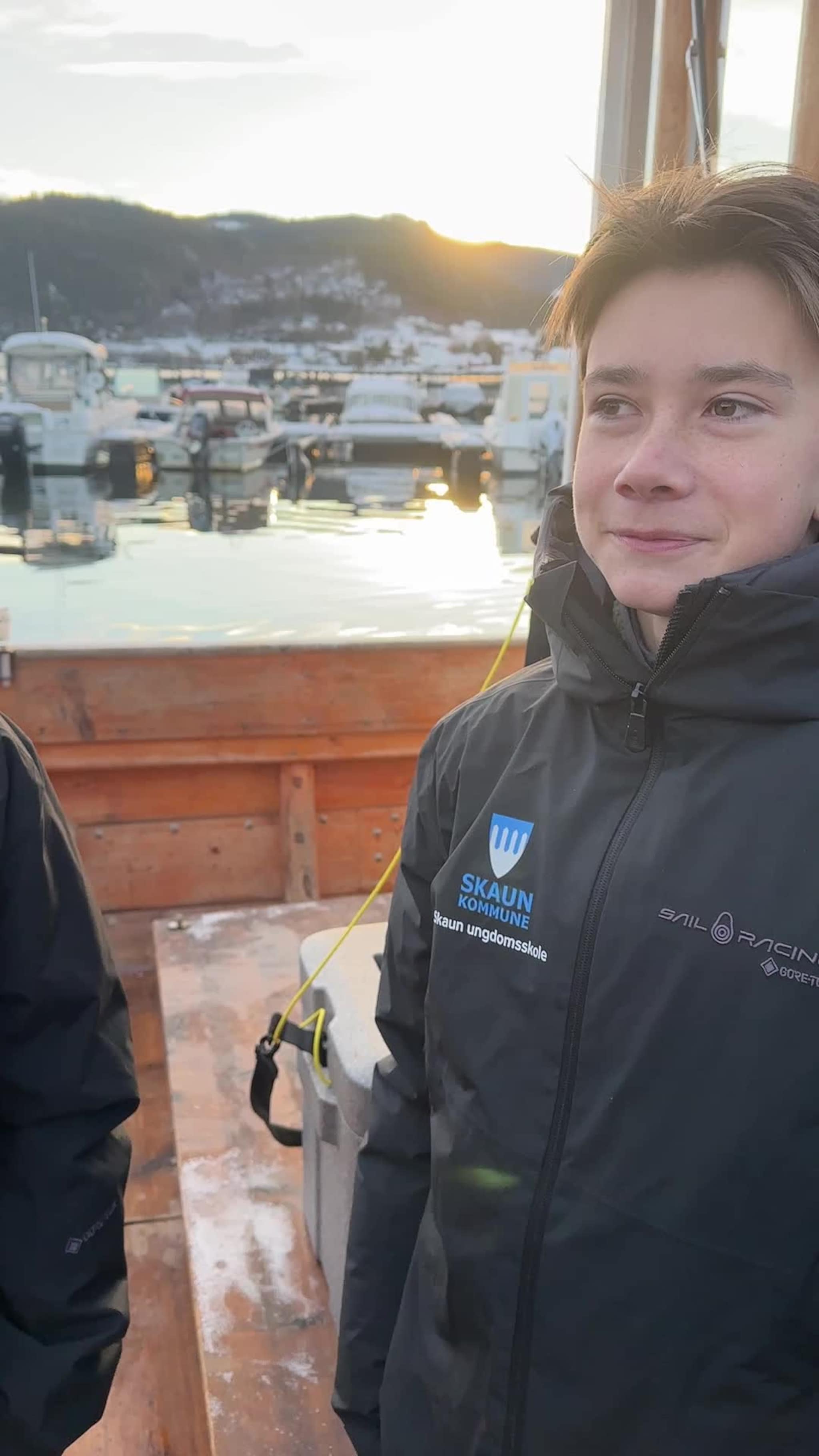 Spente elever på båten