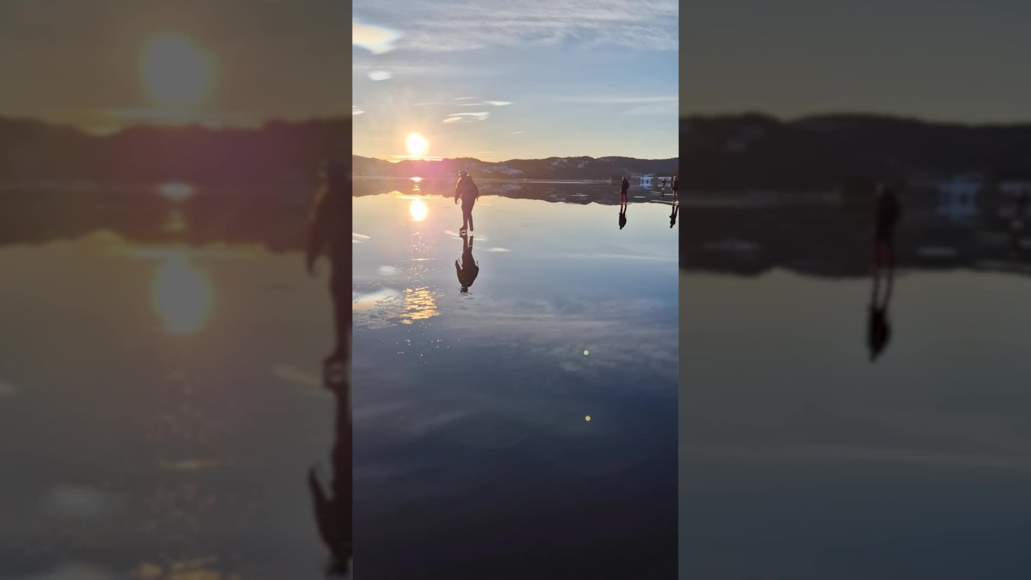 Fantastiske skøyteforhold på Ånøya