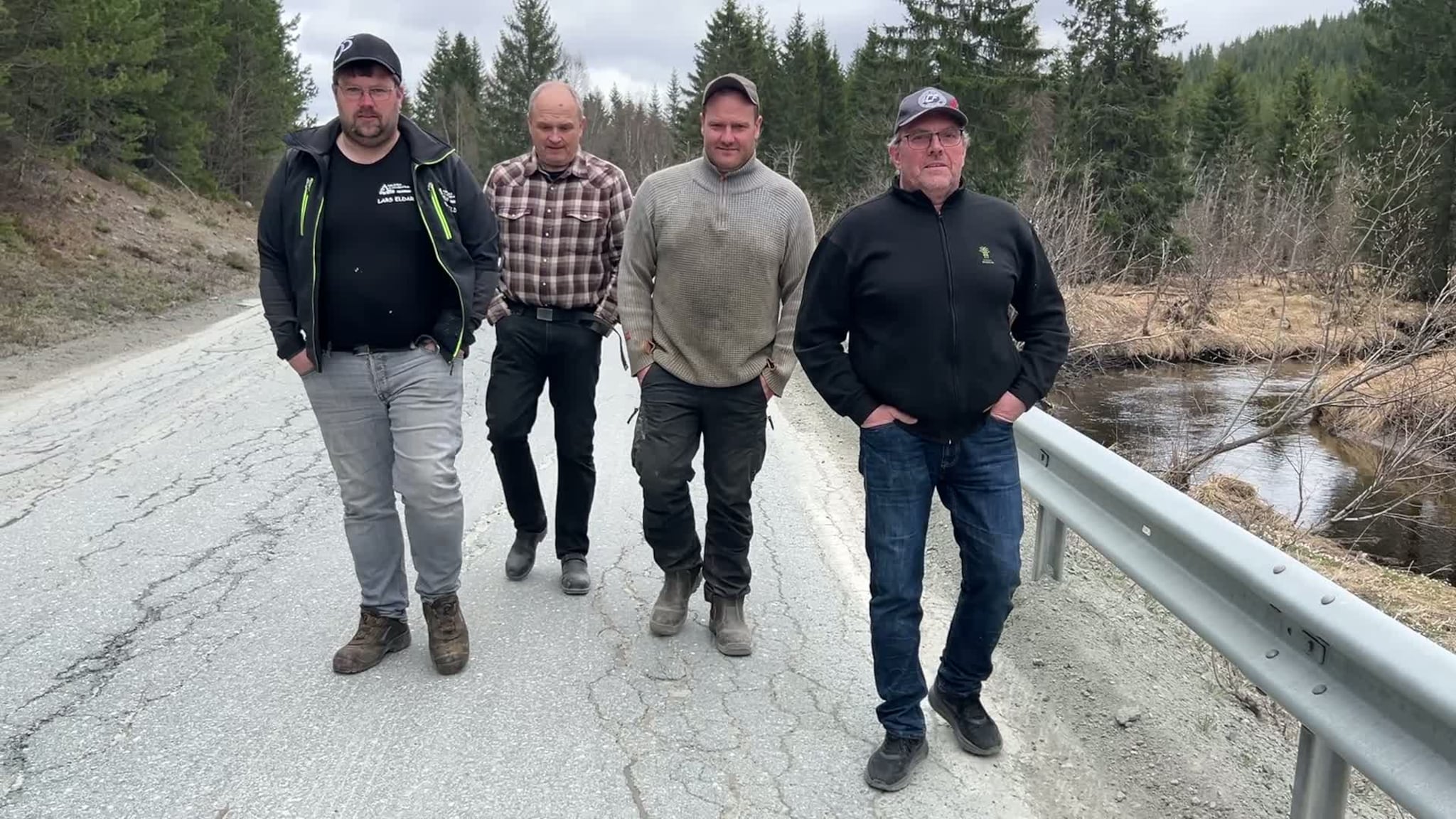 Styremedlemmer i Hølonda bondelag på Tømmesdalsvegen