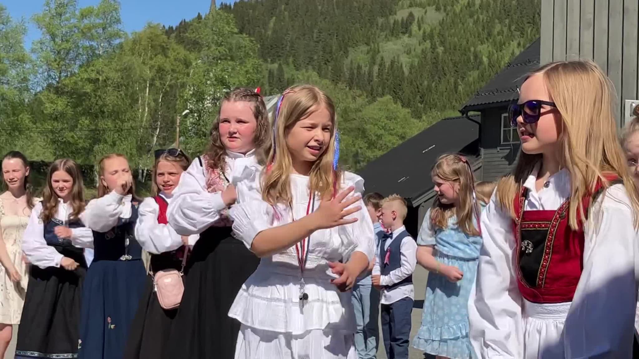 Dans av elever ved Singsås skole